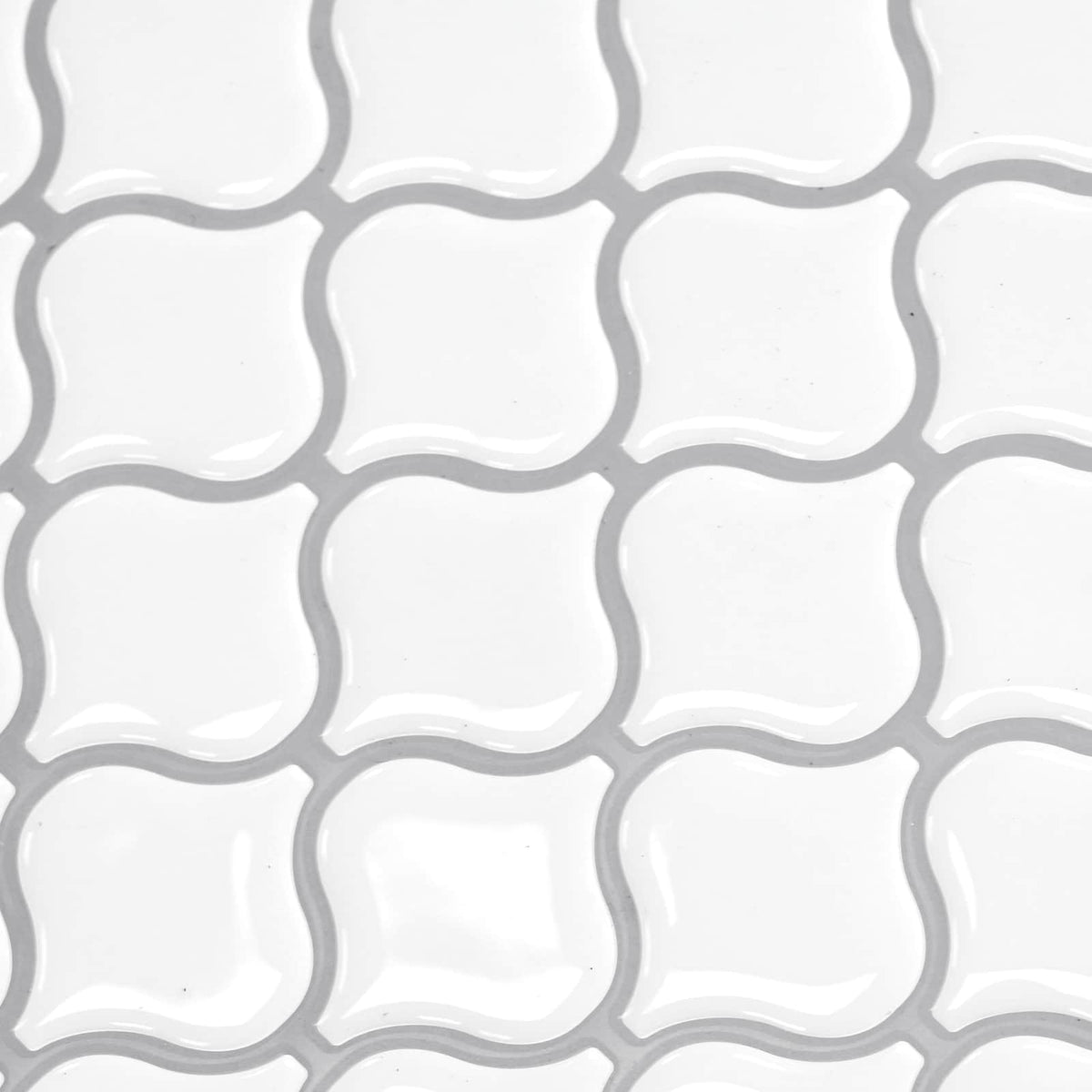 Lanturn Tile 10 pcs White 27 x 27 cm Polyurethane and PET