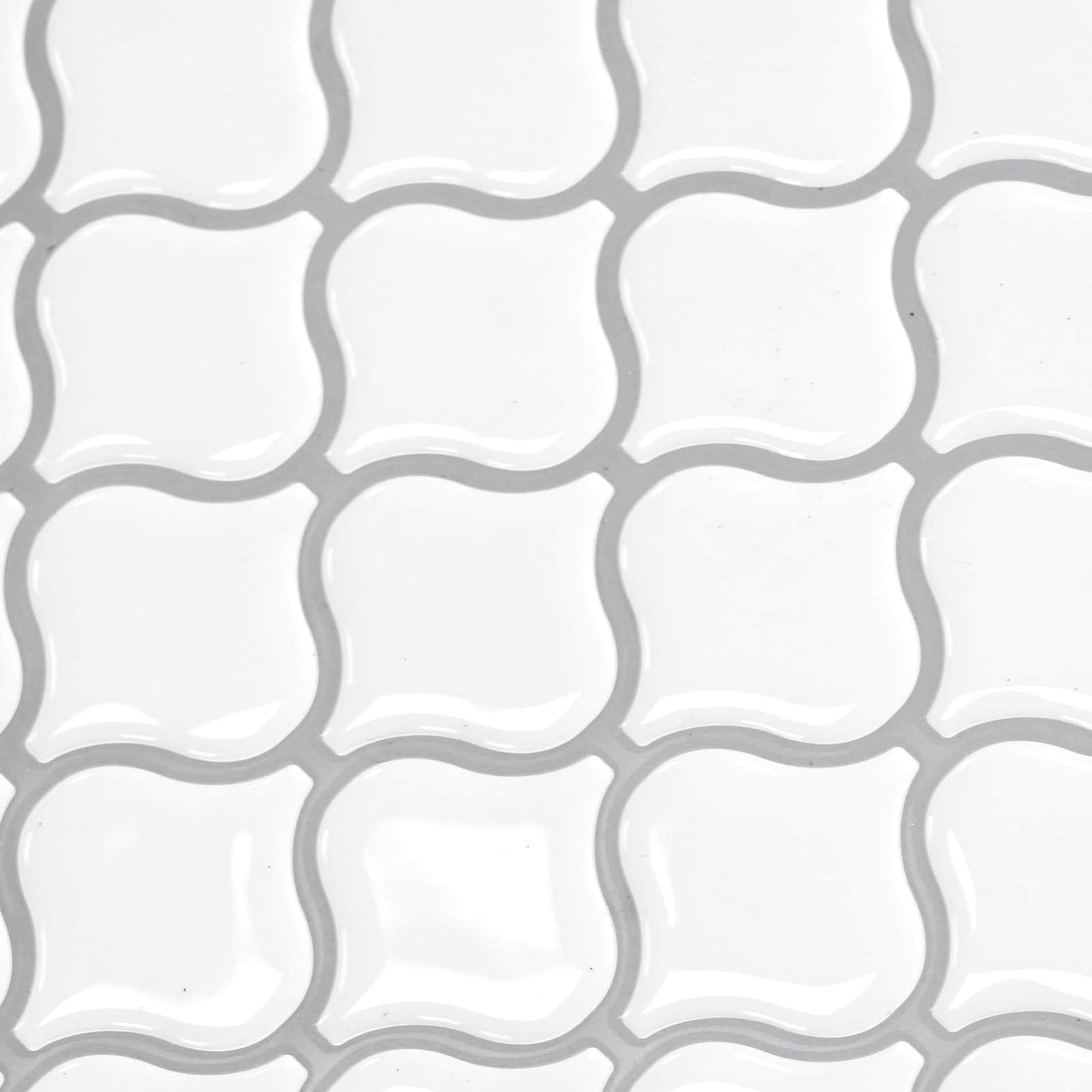 Lanturn Tile 50 pcs White 27 x 27 cm Polyurethane and PET