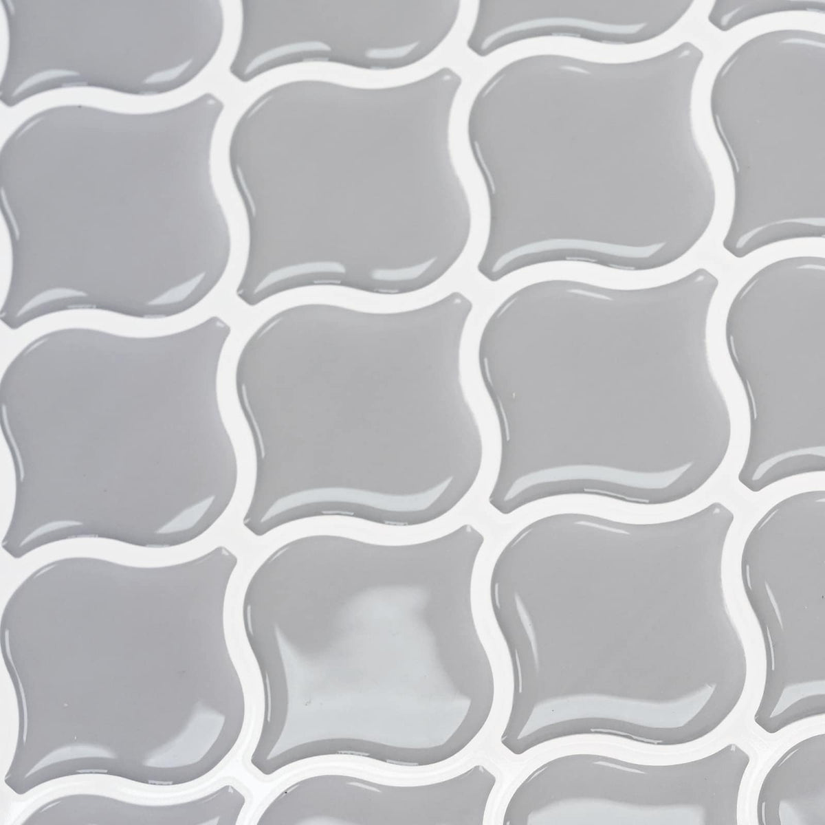 Lanturn Tile 10 pcs Grey 27 x 27 cm Polyurethane and PET