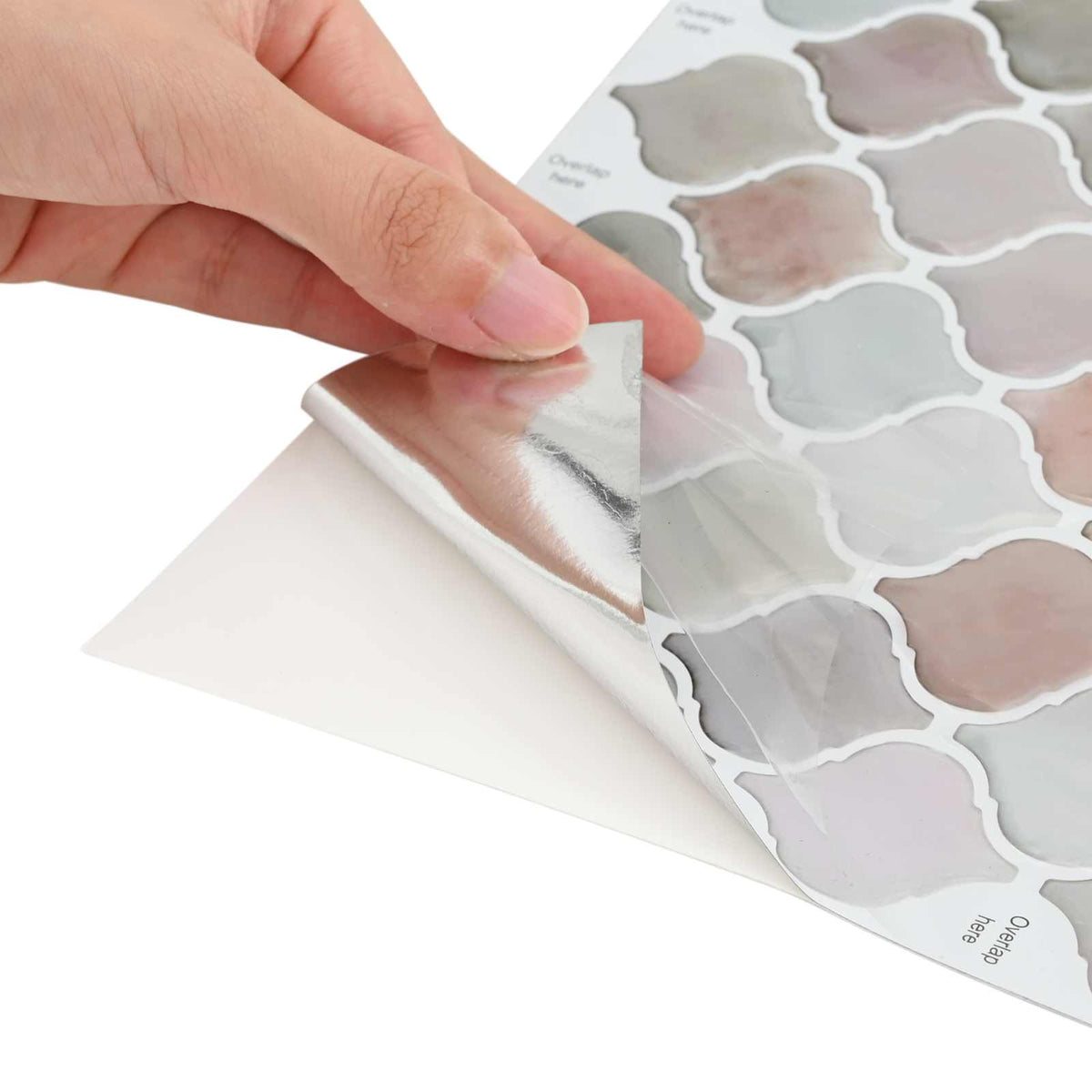 Lanturn Tile 10 pcs Beige 27 x 27 cm Polyurethane and PET