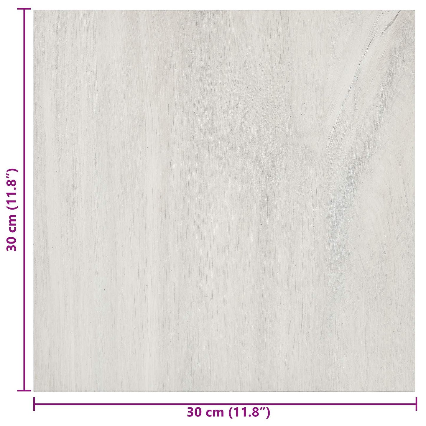 Self-adhesive Flooring Planks White and Wood Colour