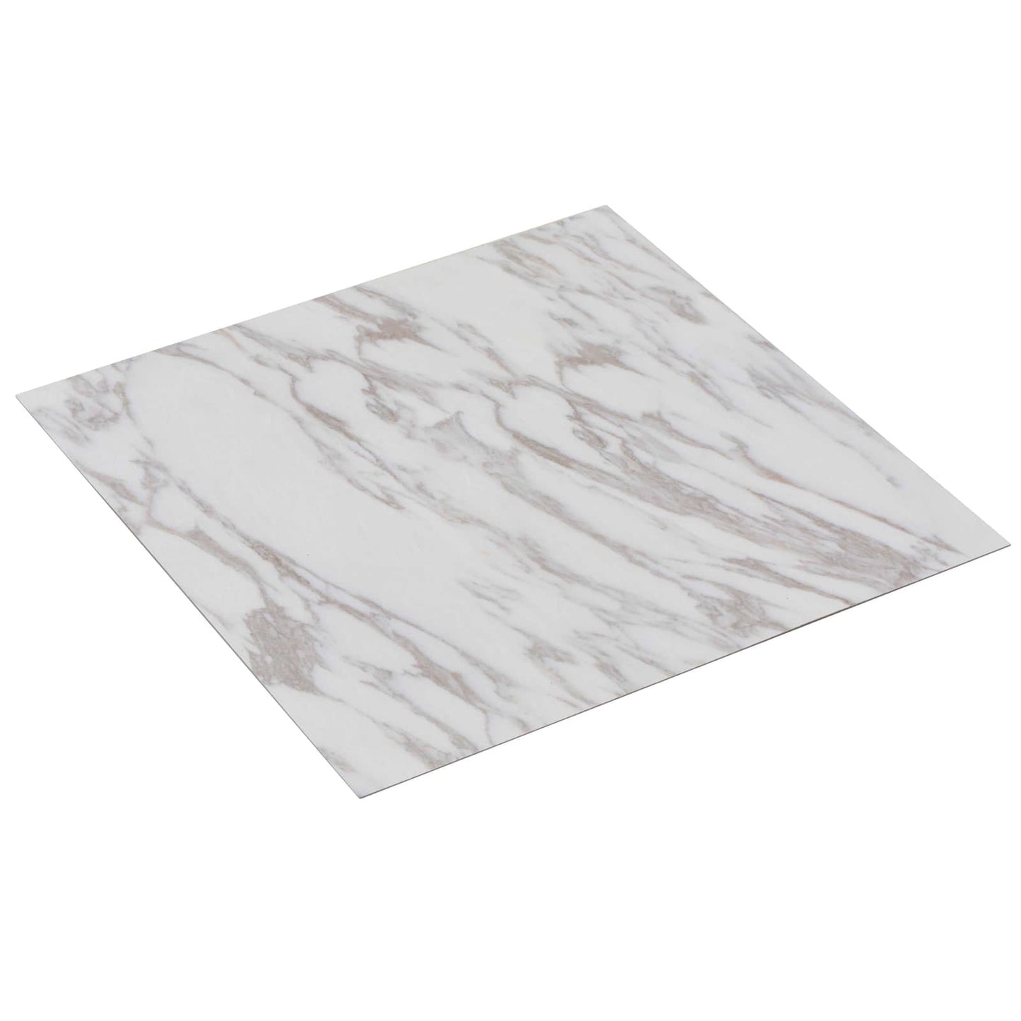 Self-adhesive Flooring Planks White and Brown 30.5 x 30.5 cm