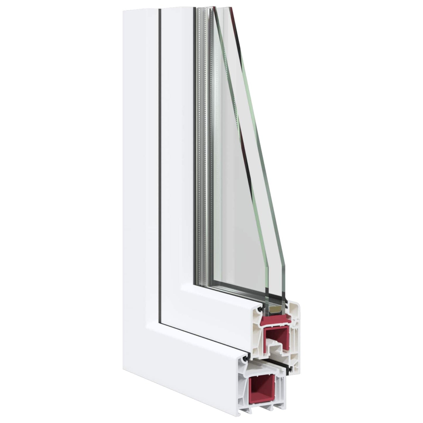 Tilt & Turn Basement Window RISOR 50 x 50 cm PVC and Glass