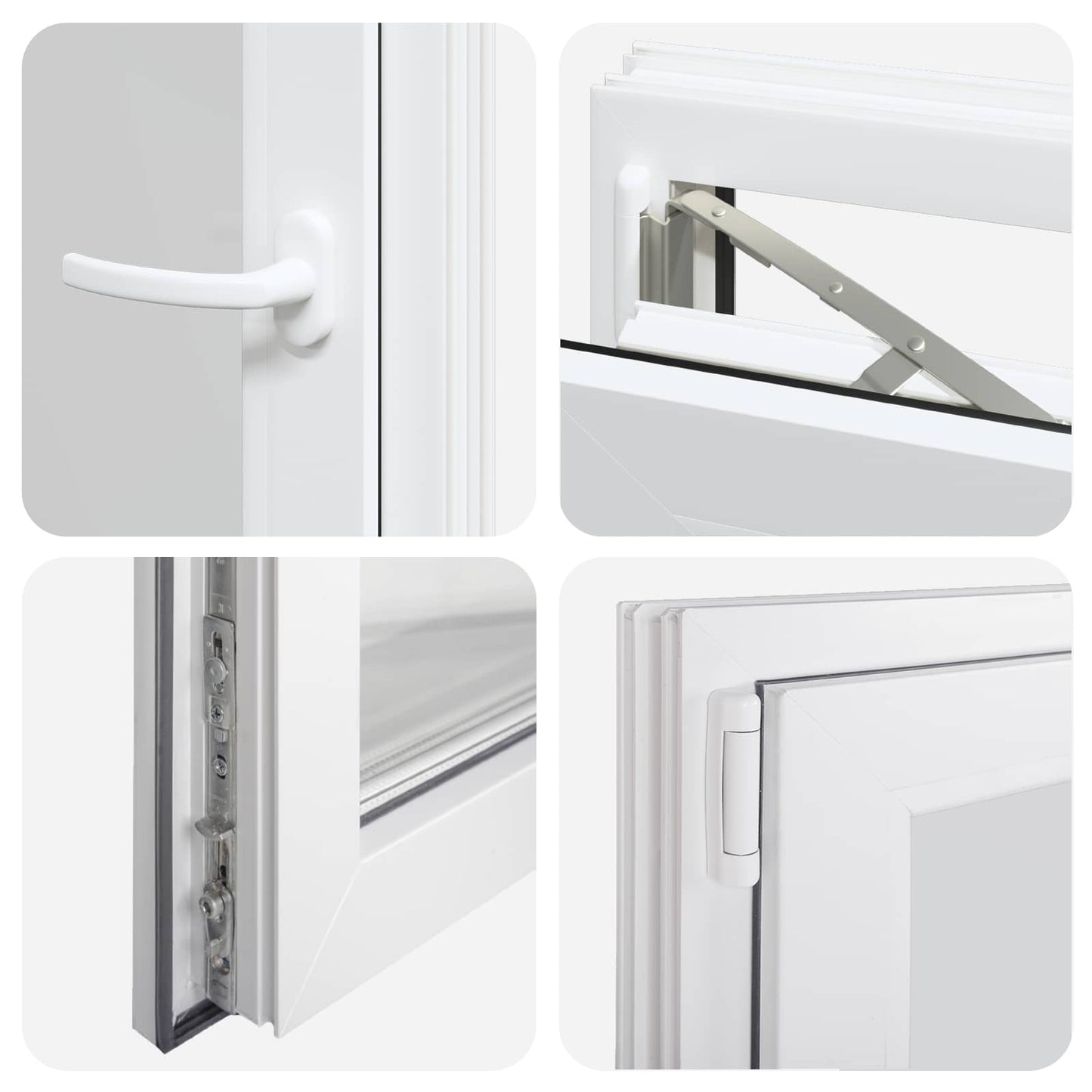 Tilt & Turn Basement Window RISOR 60 x 90 cm PVC and Glass
