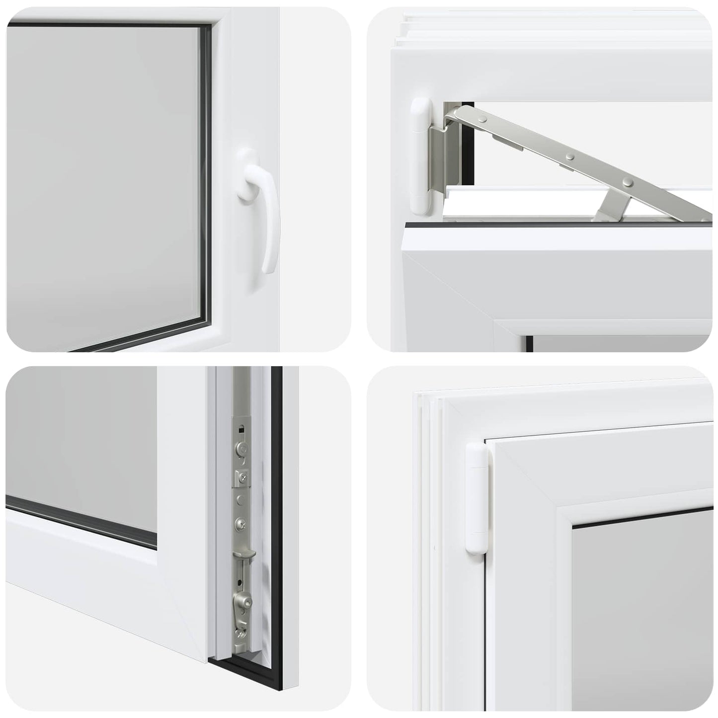 Tilt & Turn Basement Window RISOR 110 x 60 cm PVC and Glass