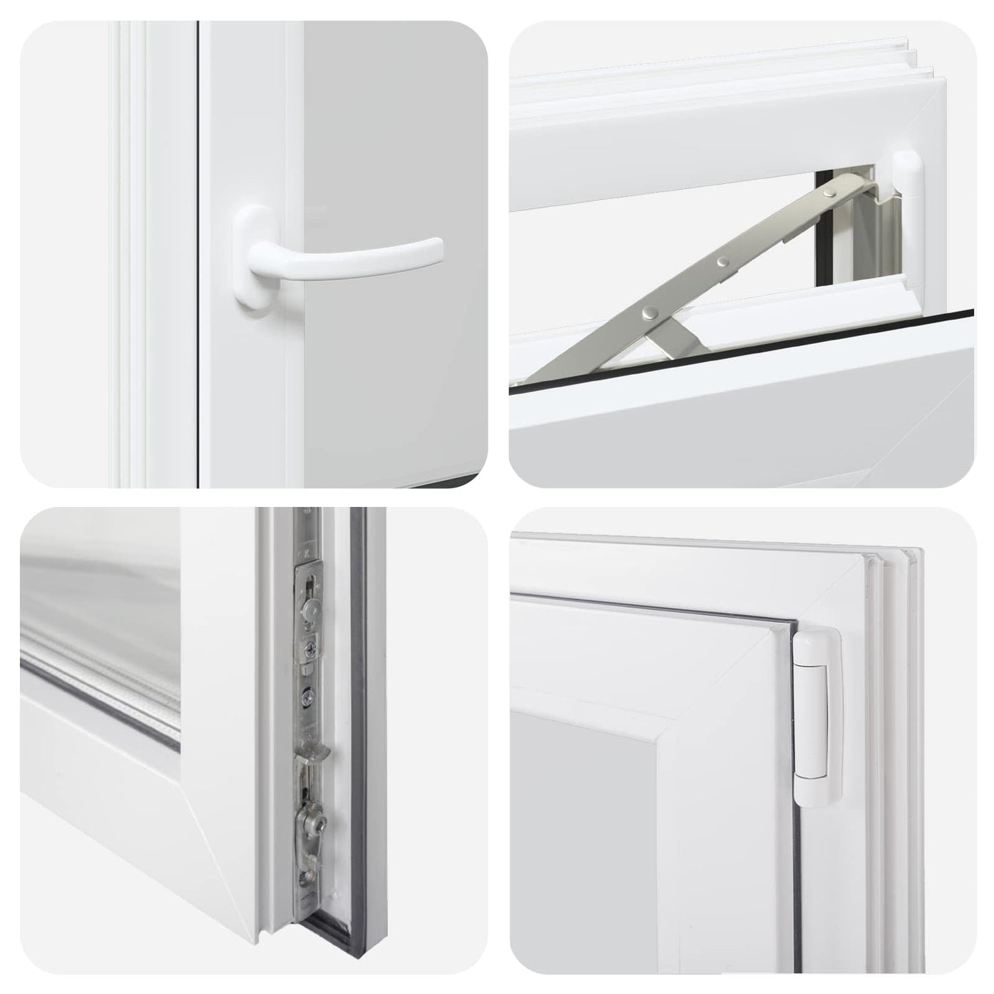 Tilt & Turn Basement Window RISOR 60 x 100 cm PVC and Glass