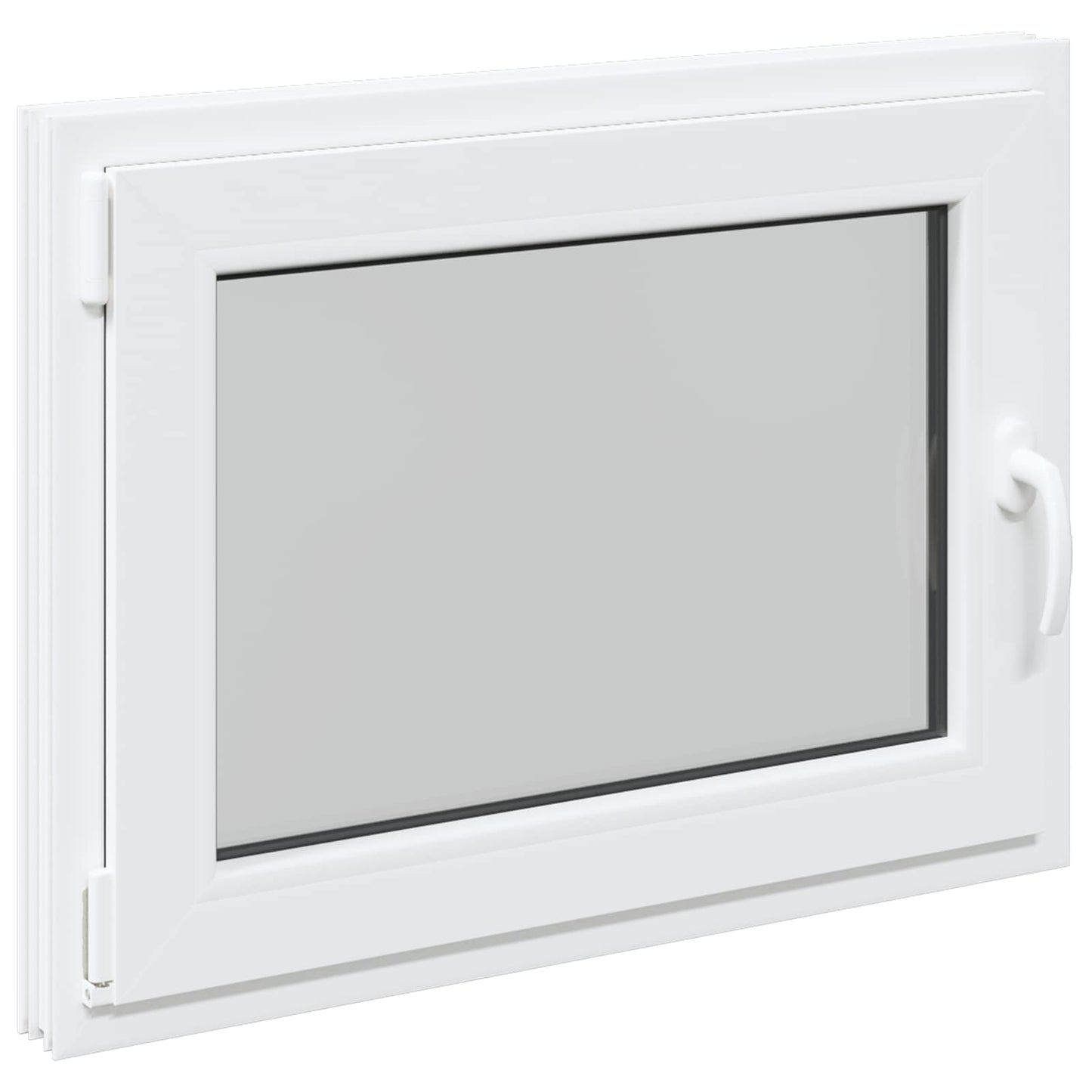 Tilt & Turn Basement Window RISOR 90 x 50 cm PVC and Glass