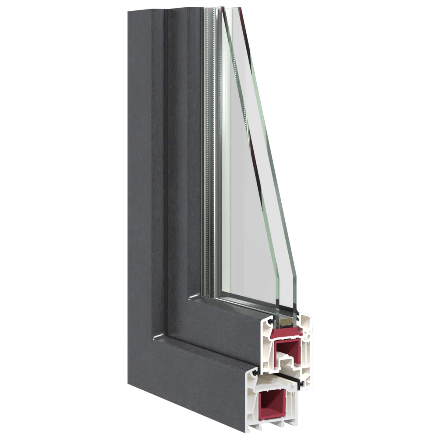 Tilt & Turn Basement Window RISOR 110 x 50 cm PVC and Glass