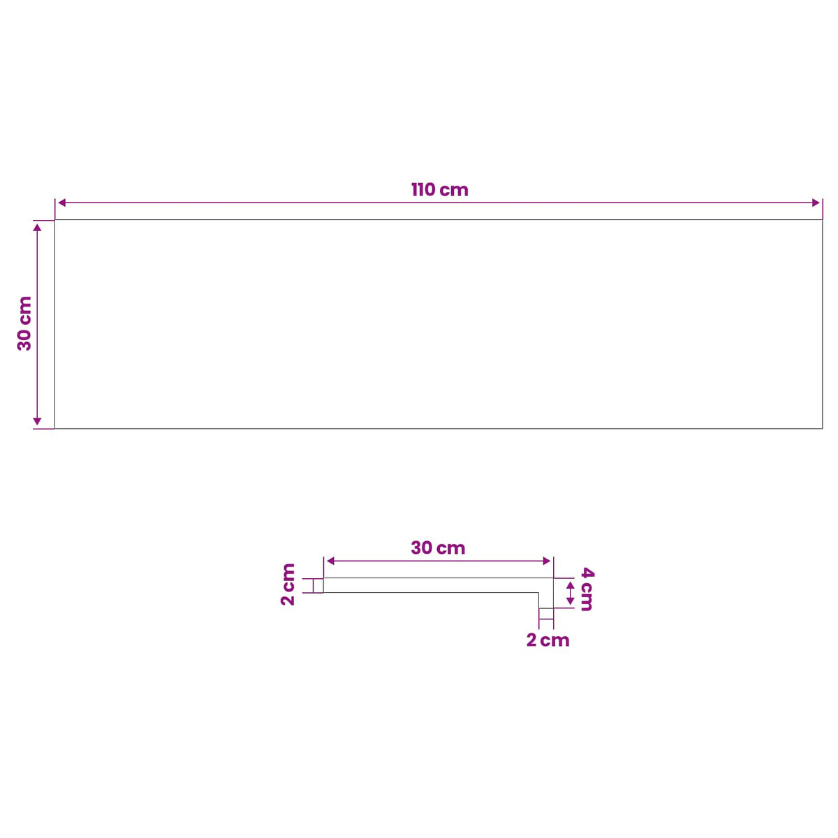 Window Sills 2 pcs Natural 110 x 30 x 2 cm Solid Beech Wood
