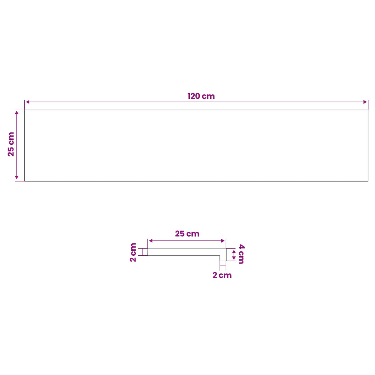 Window Sills 2 pcs Brown 120 x 25 x 2 cm Solid Beech Wood