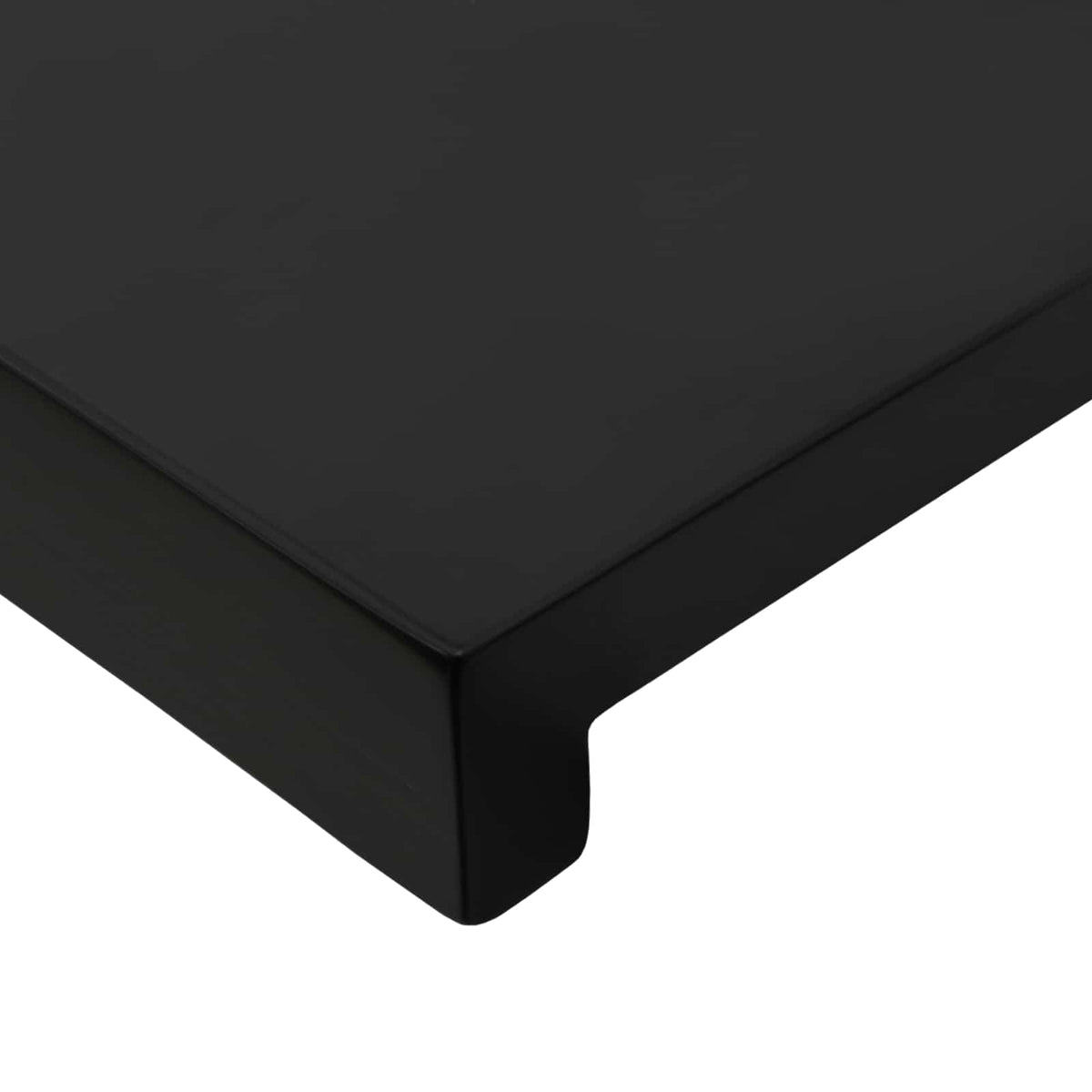 Window Sills 2 pcs Black 120 x 40 x 2 cm Solid Beech Wood