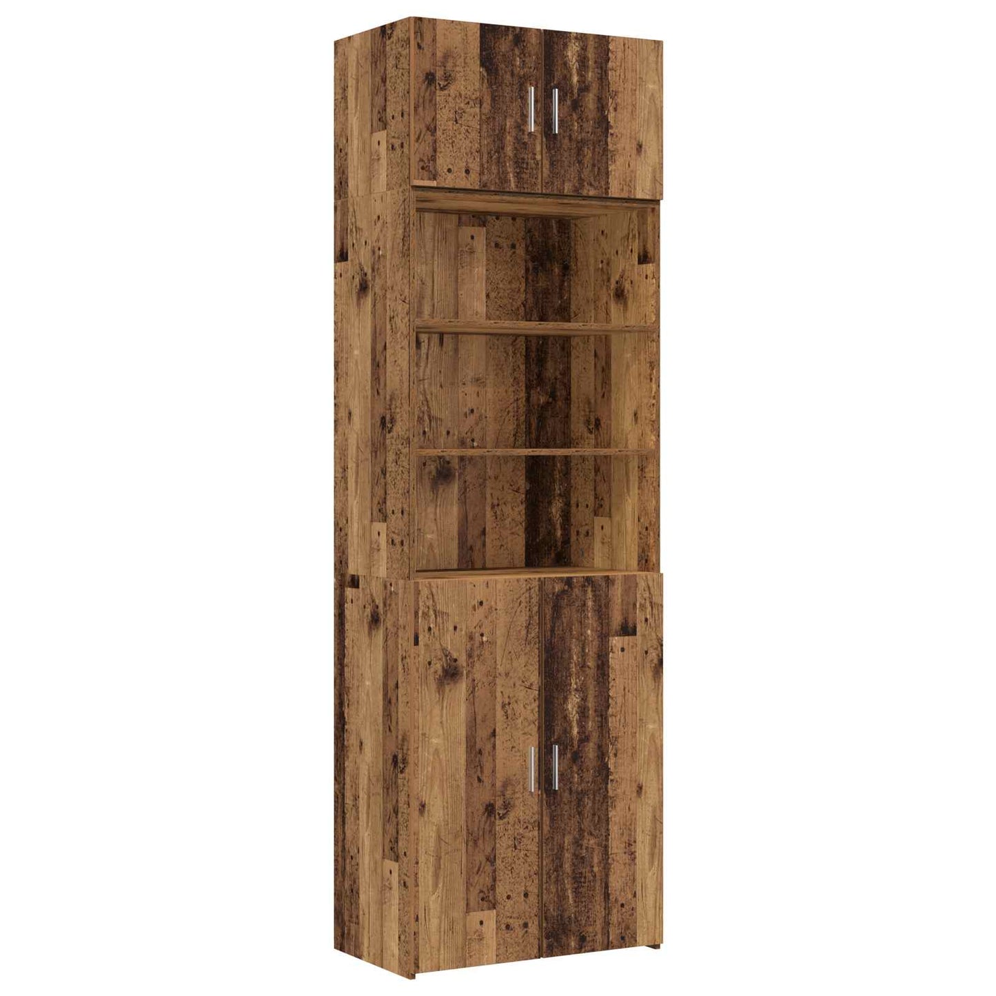 Storage Cabinet with Shelves Old Wood 70 x 42.5 x 225 cm