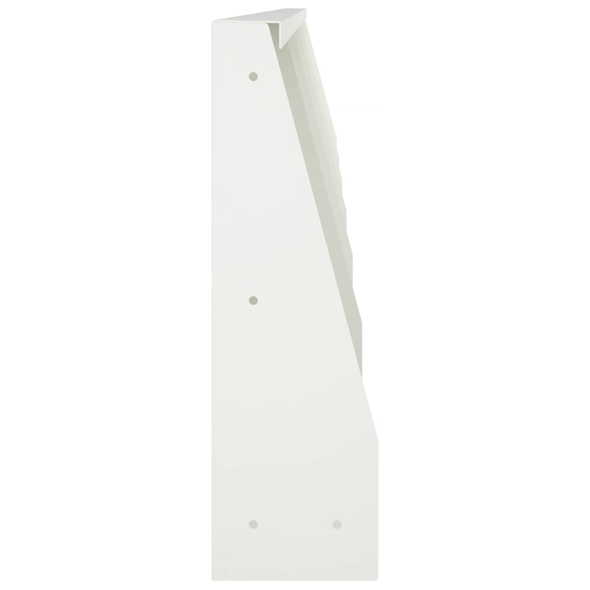 Retaining Wall 6 pcs 40 x 12 x 50 cm Steel White