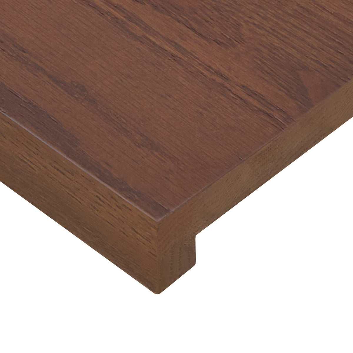 Stair Tread 8 pcs 120 x 25 x 2 cm Dark Brown Solid Oak Wood