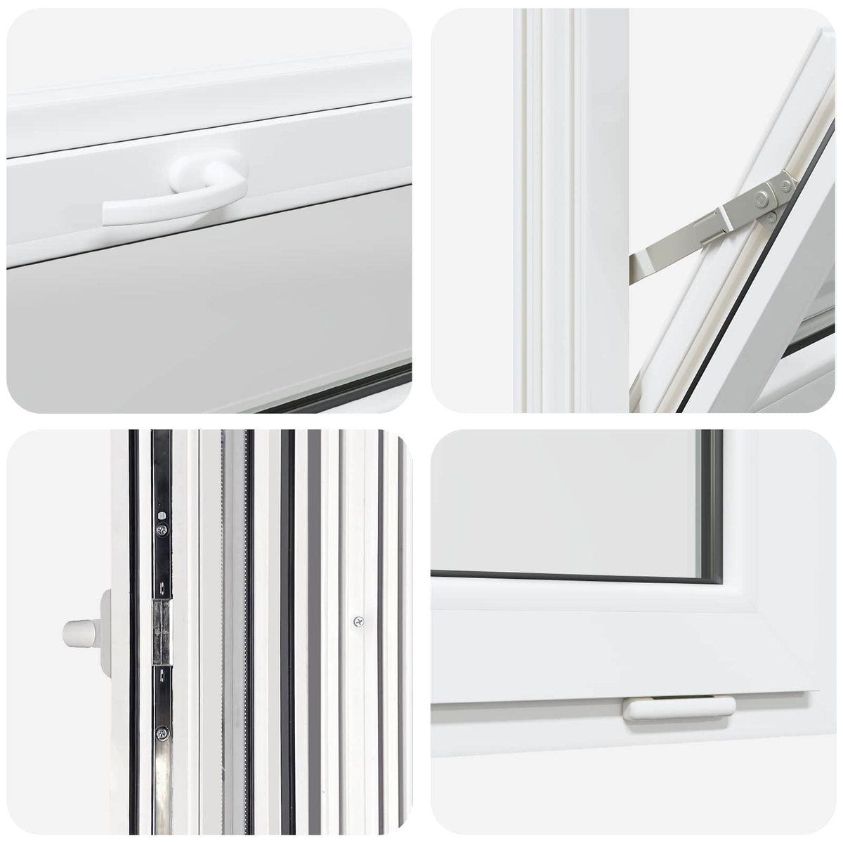 Basement Window Internal Colour White RISOR 105 x 40 cm