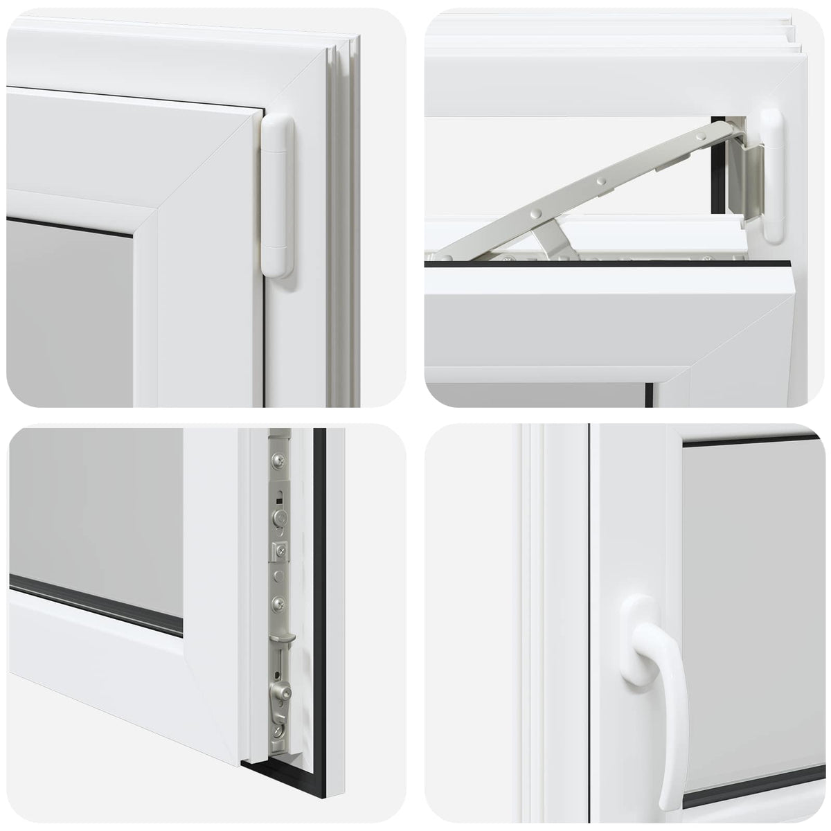 Basement Window Internal Colour White RISOR 100 x 55 cm
