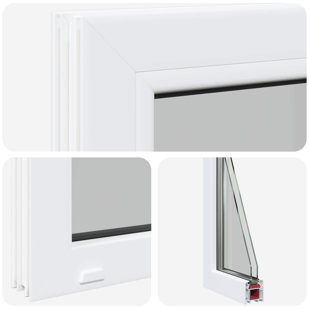Cellar Window Internal Colour White RISOR 35 x 35 cm