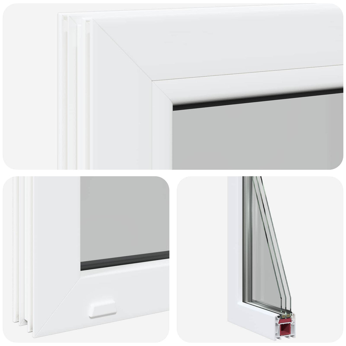 Cellar Window Internal Colour White RISOR 30 x 35 cm