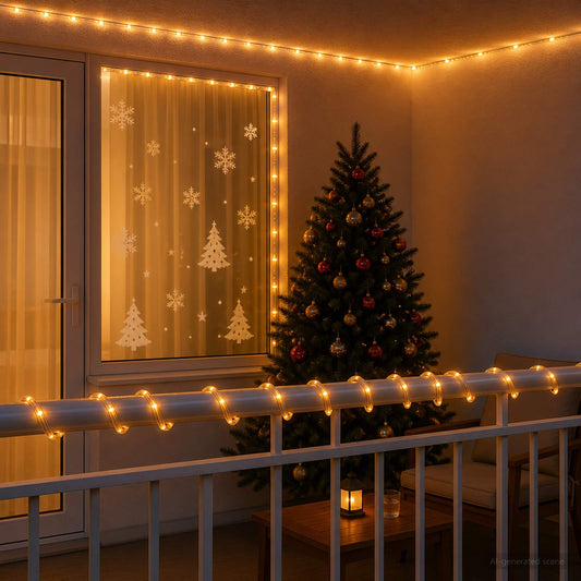 Christmas LED Rope Light 480 LEDs Yellow 20 m