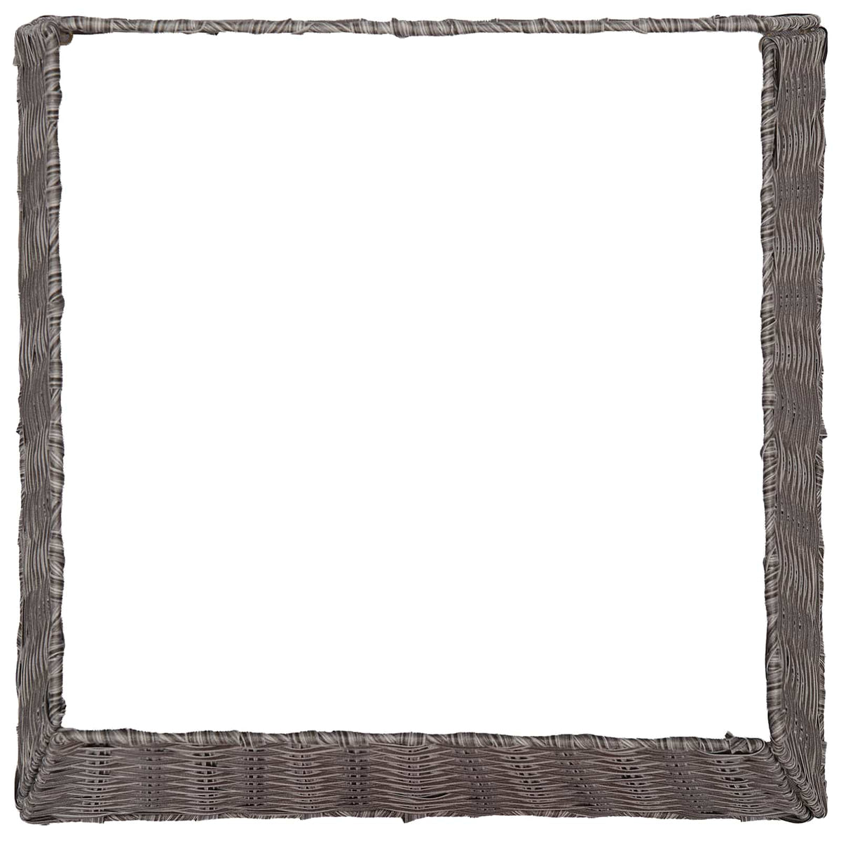 Christmas Tree Collar Square Grey 60 x 60 x 28 cm Poly Rattan