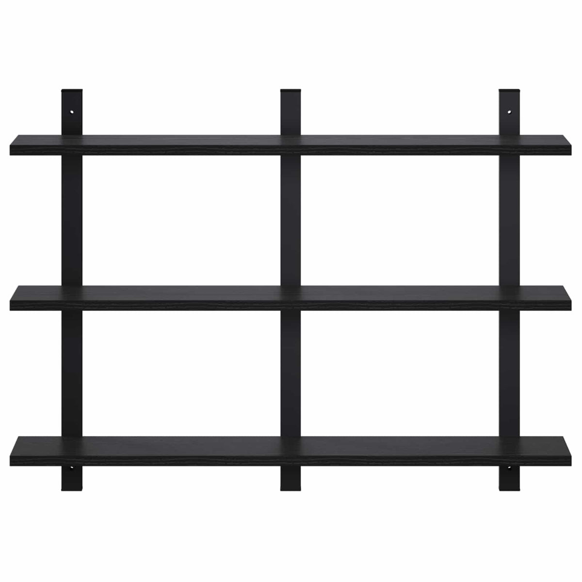 Wall Shelf Black Oak 79.5 x 13.5 x 58 cm Engineered Wood