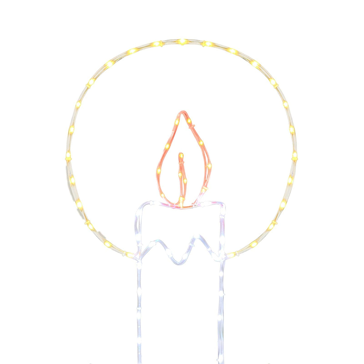 LED Rope Light Candle with Holly LOVIISA 120 LEDs Multicolour