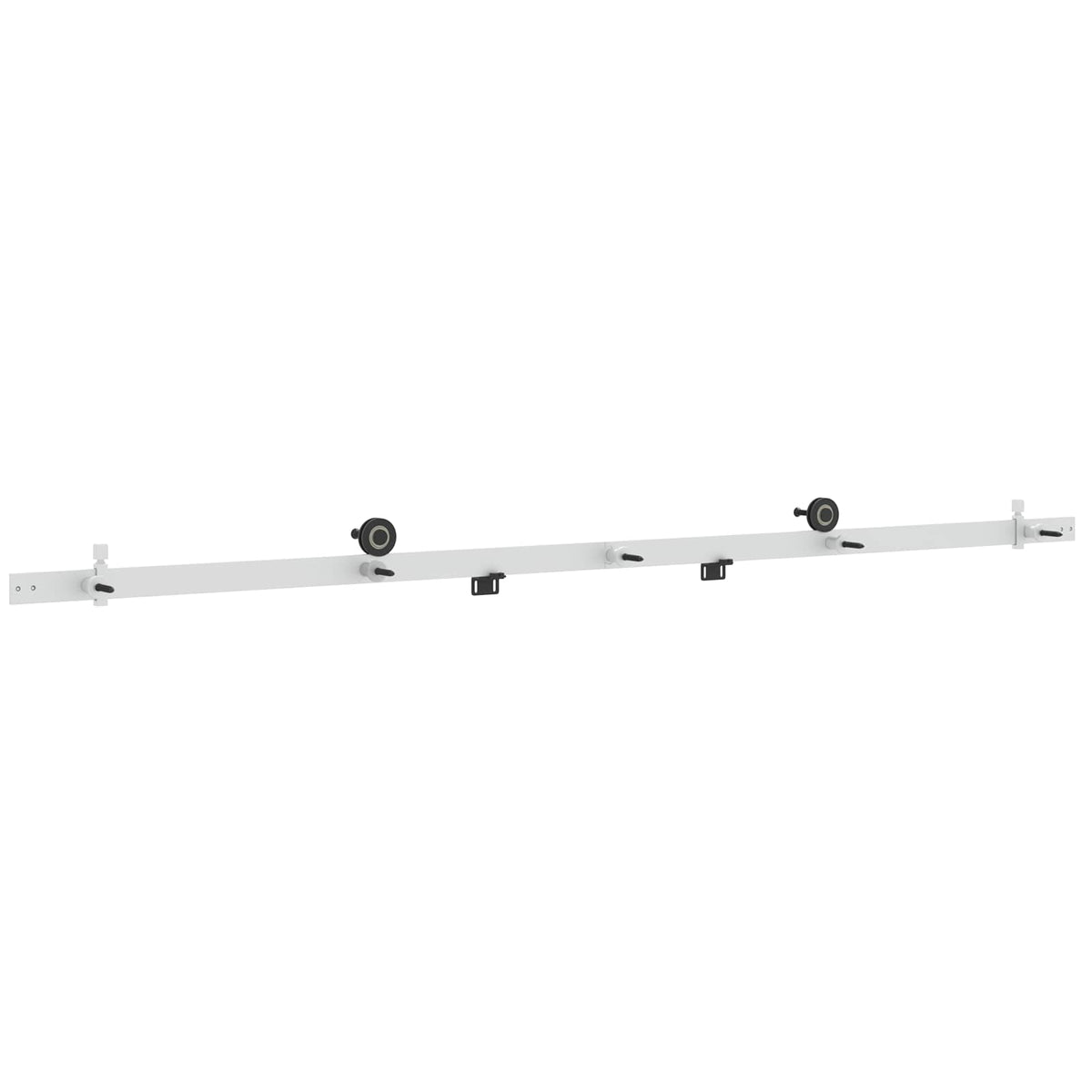 Sliding Door Hardware Kit 200 cm Steel White