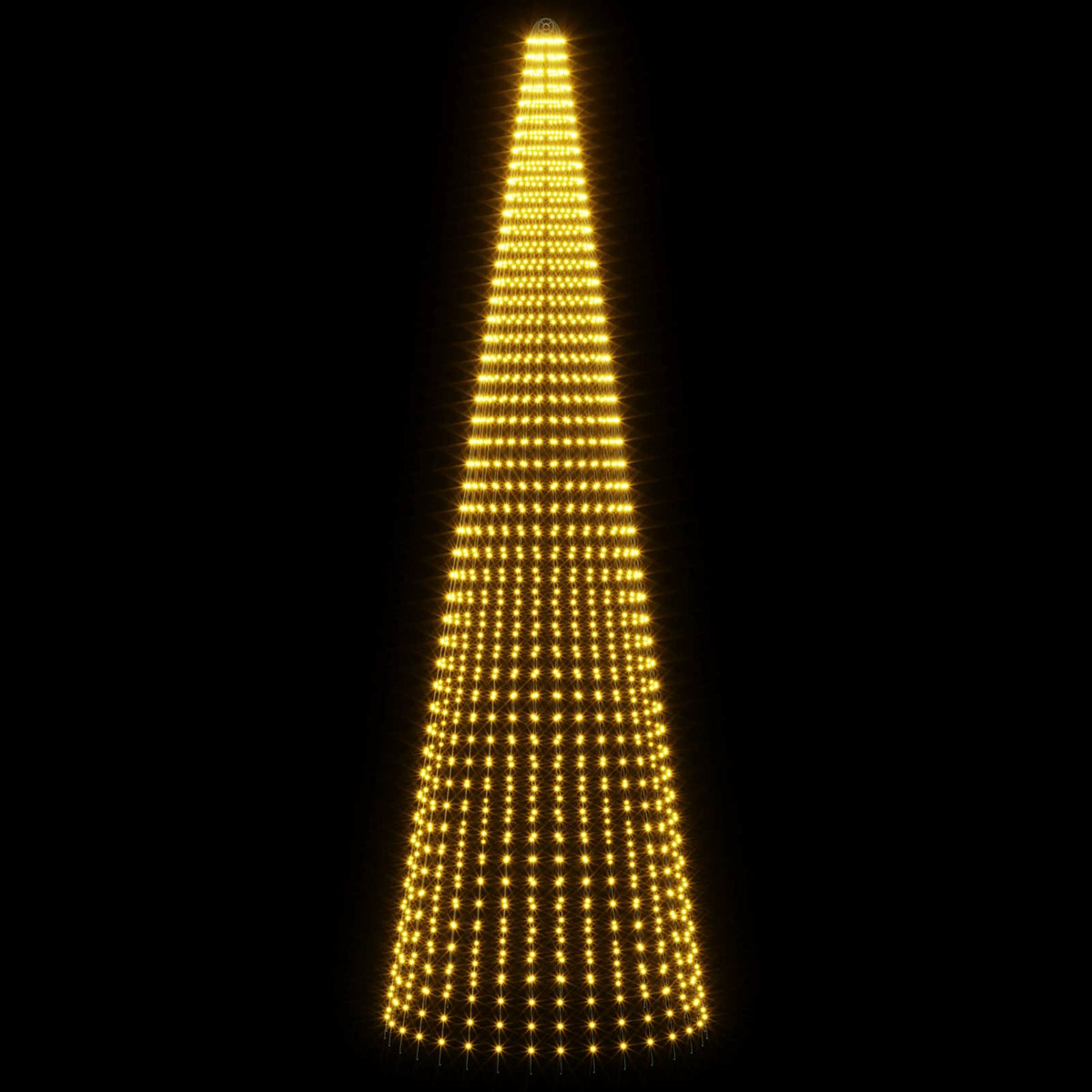 Christmas Tree Light with Spikes EKENAS 1632 LEDs Warm White