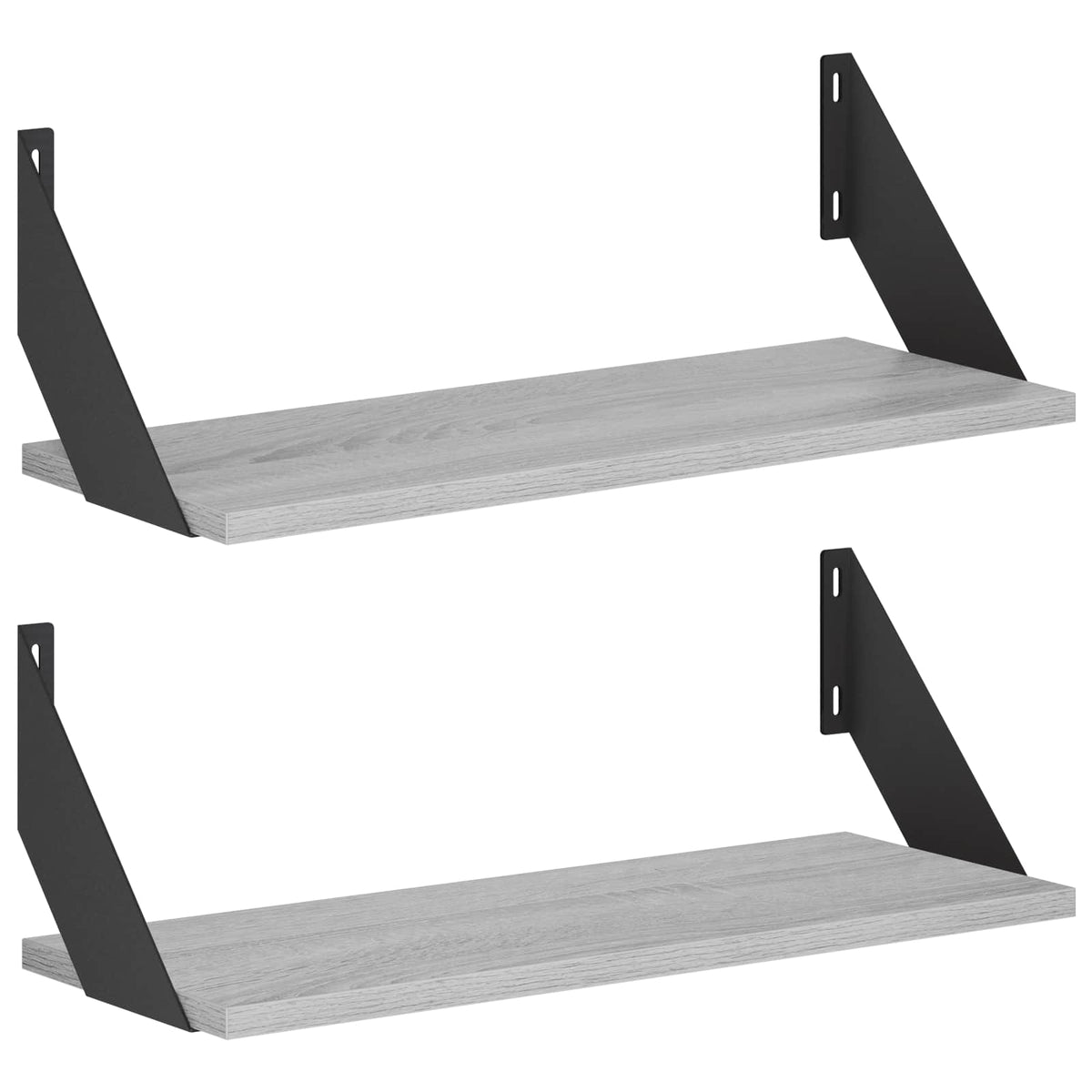 Wall Shelves 2 pcs Grey Sonoma 50 x 20 x 17 cm