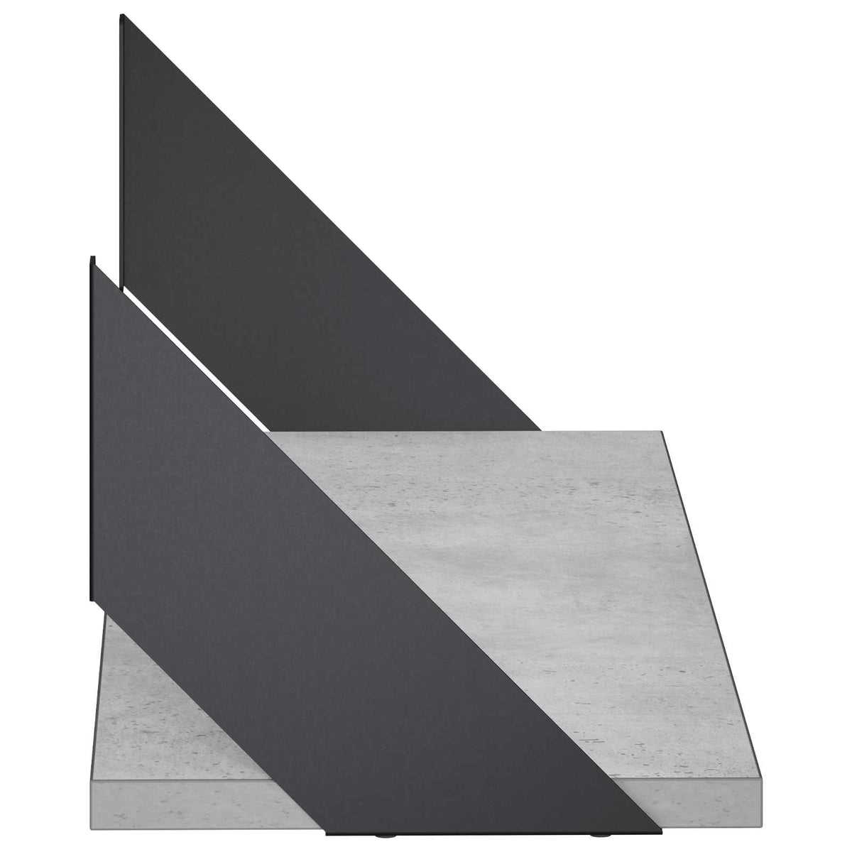 Wall Shelves 2 pcs Concrete Grey 60 x 20 x 17 cm
