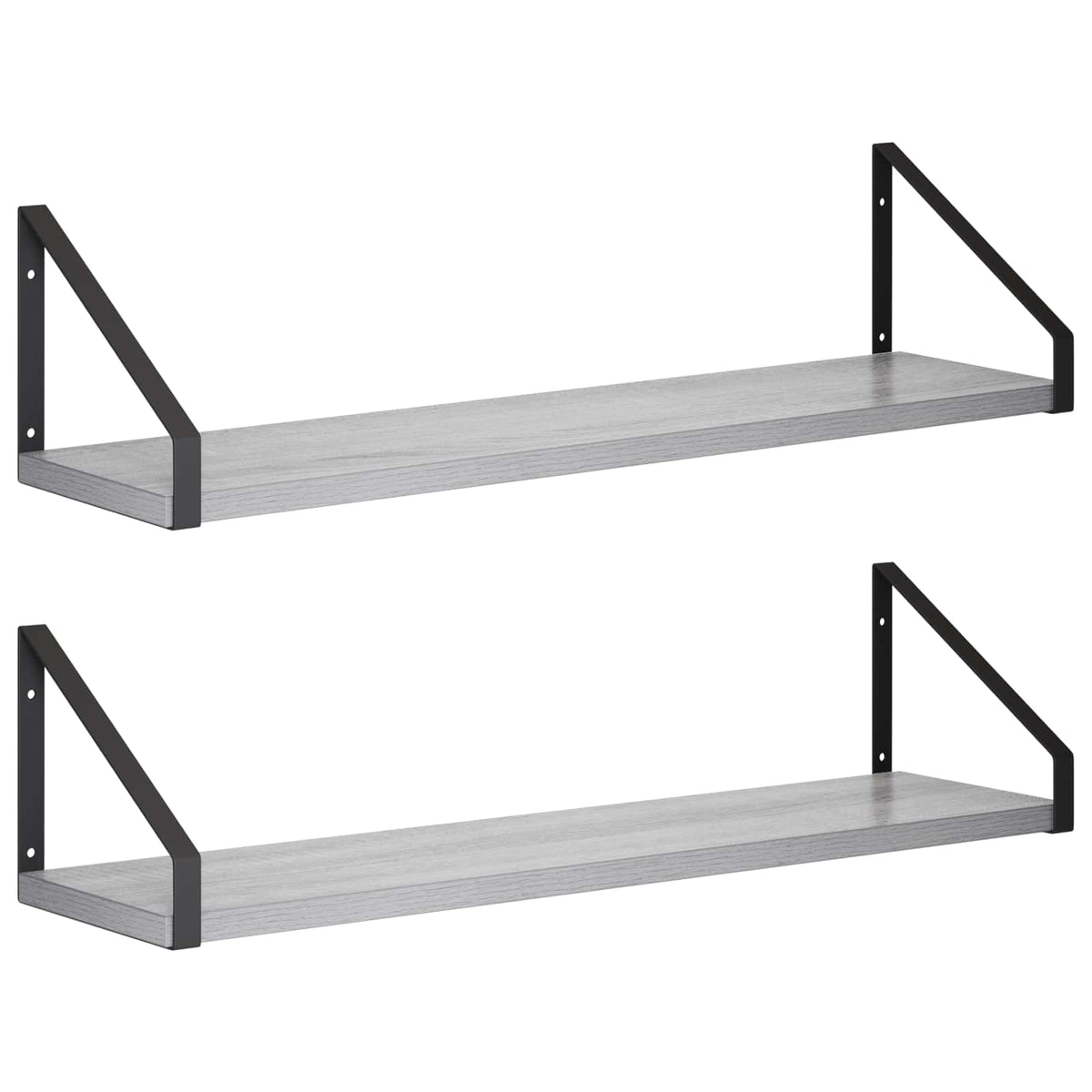 Wall Shelves 2 pcs Grey Sonoma 60 x 16 x 15.5 cm