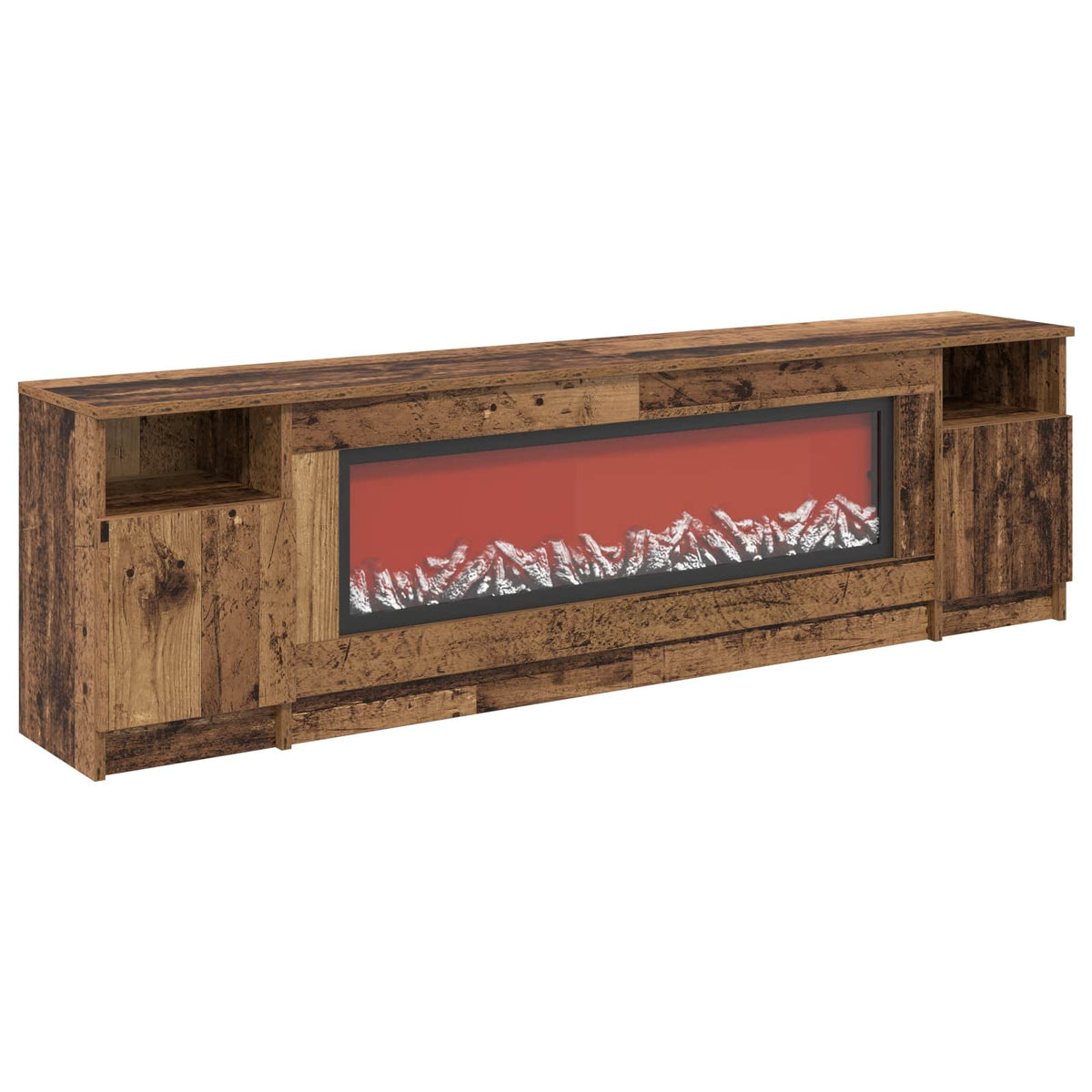 Electric Fireplace Old Wood 165 x 28.5 x 47 cm Engineered wood