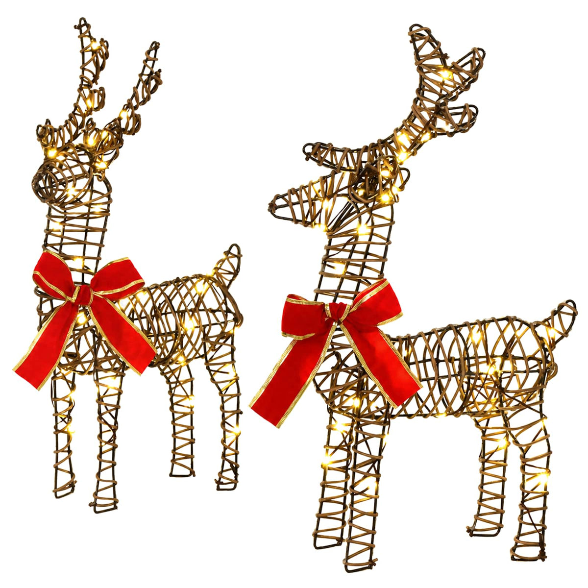 Christmas Reindeer 4 pcs 160 LEDs Warm White