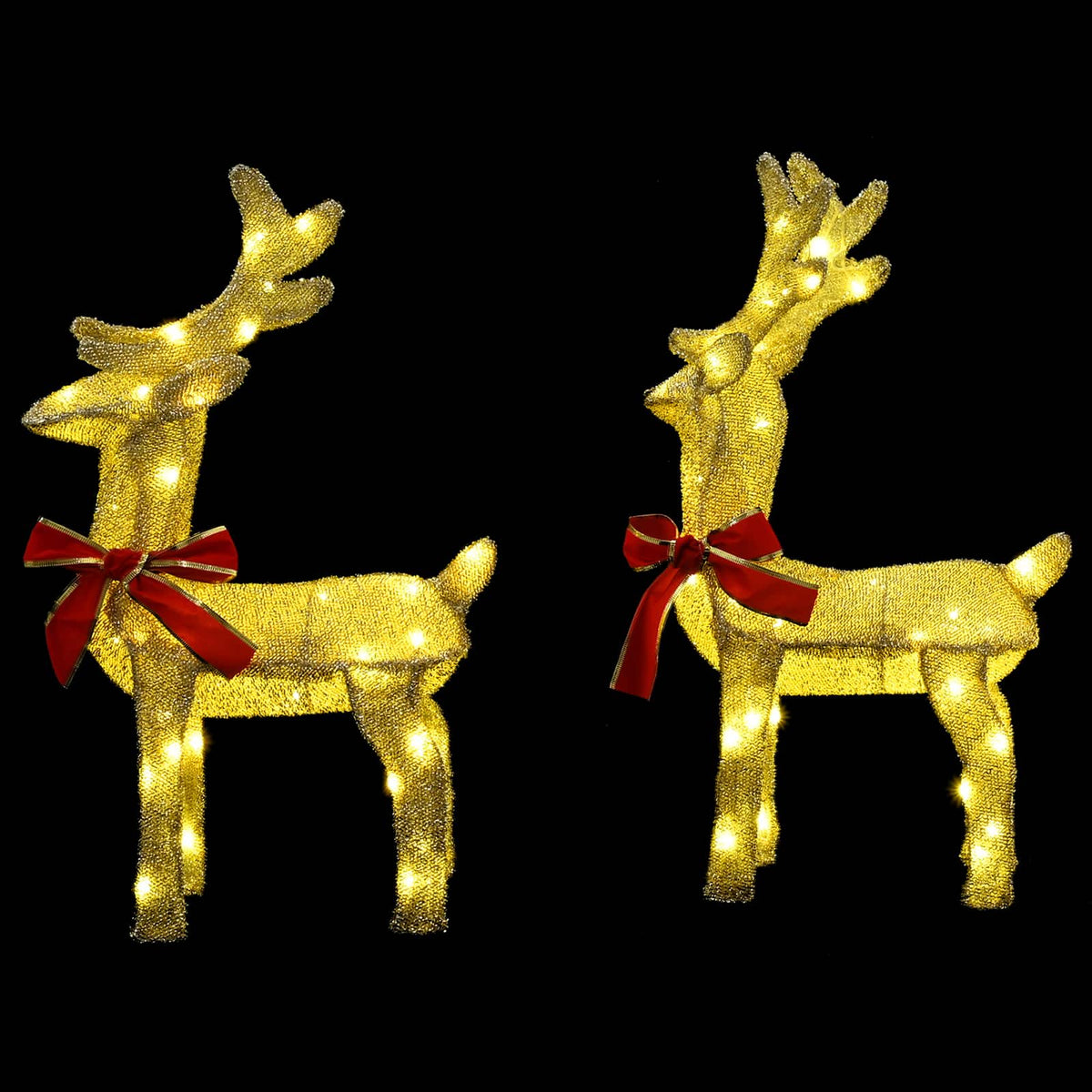 Christmas Reindeer 4 pcs 160 LEDs Warm White