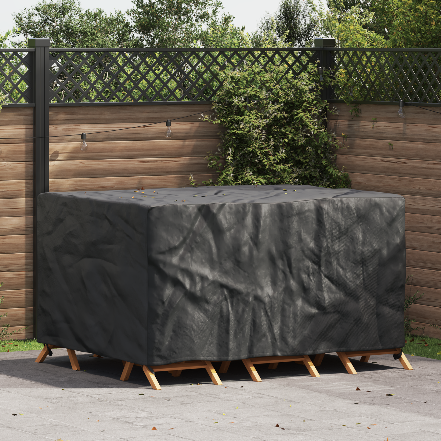 Furniture Cover Plain Black 180 x 120 x 74 cm 210D