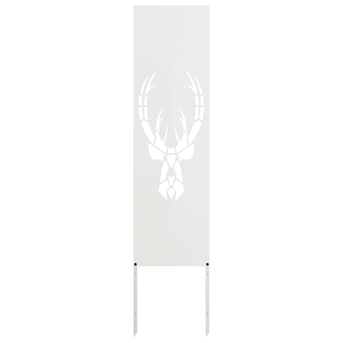 Garden Privacy Screen White 32 x 140 cm Cold-rolled steel