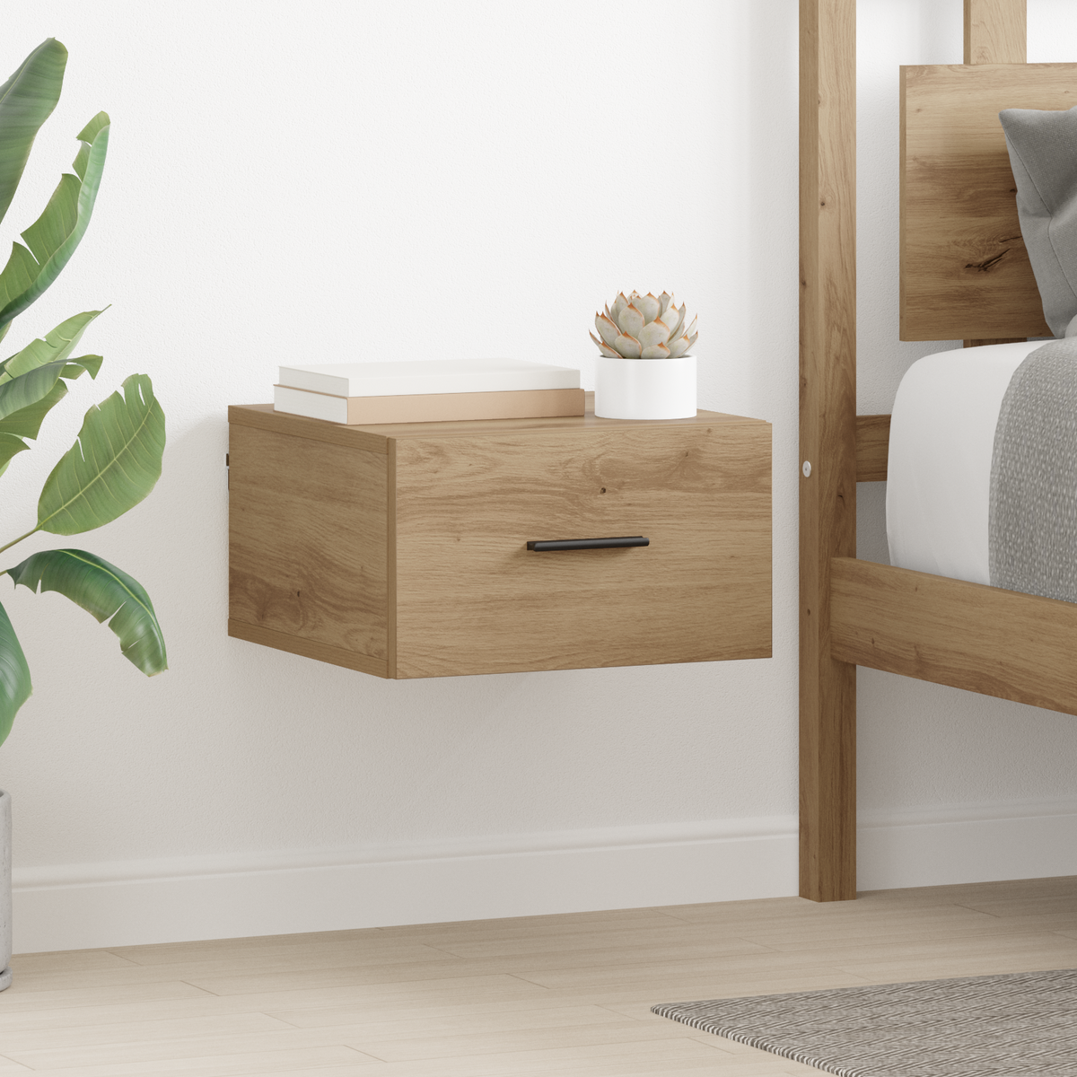 Bedside Cabinet 2 pcs Artisan oak 35 x 35 x 20 cm