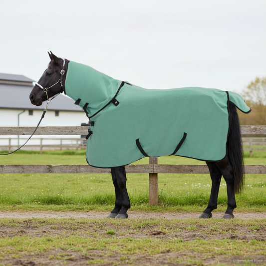 Horse Blanket Green 105 cm Polyester Fleece