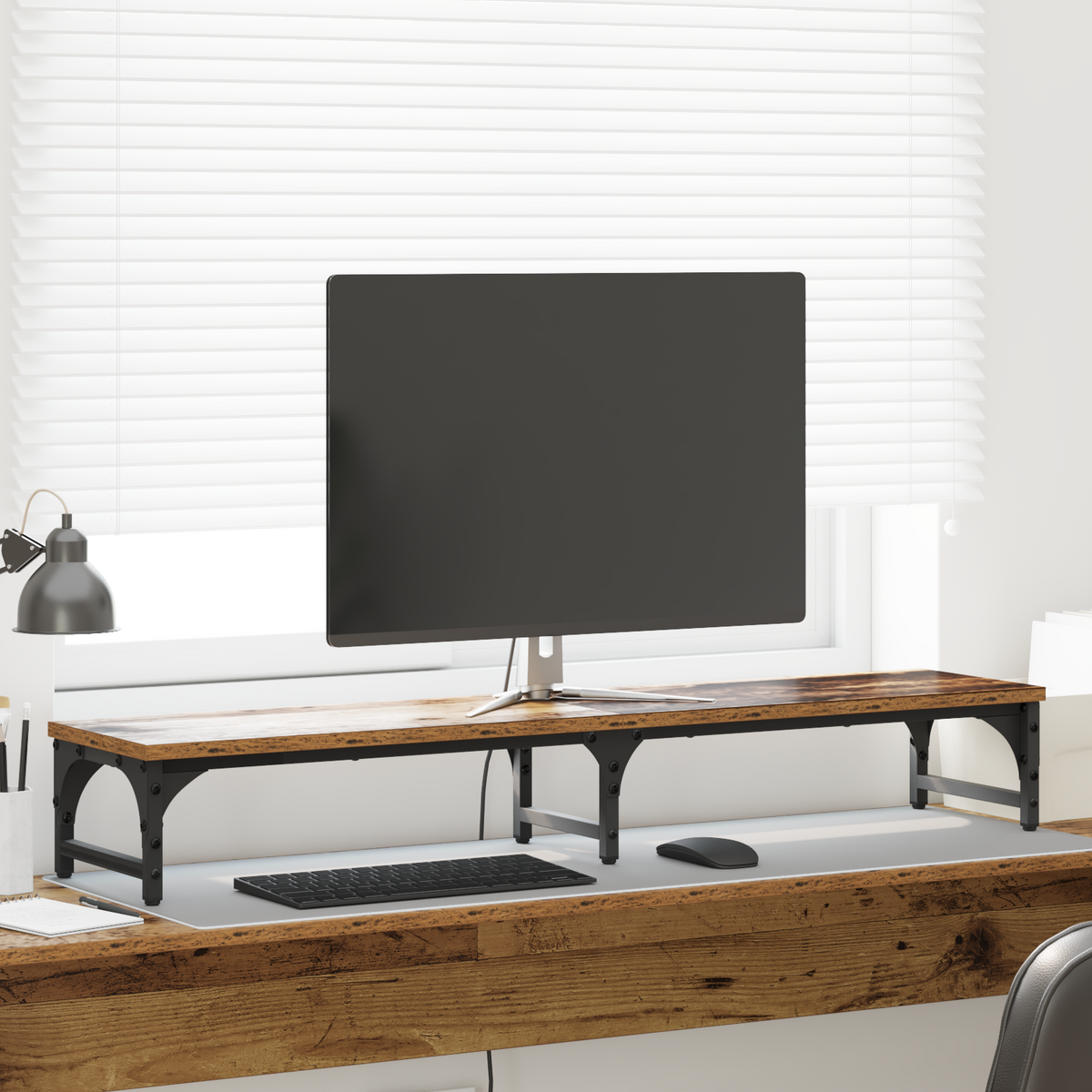 Monitor Stand Old Wood 105 x 23 x 15.5 cm Engineered Wood