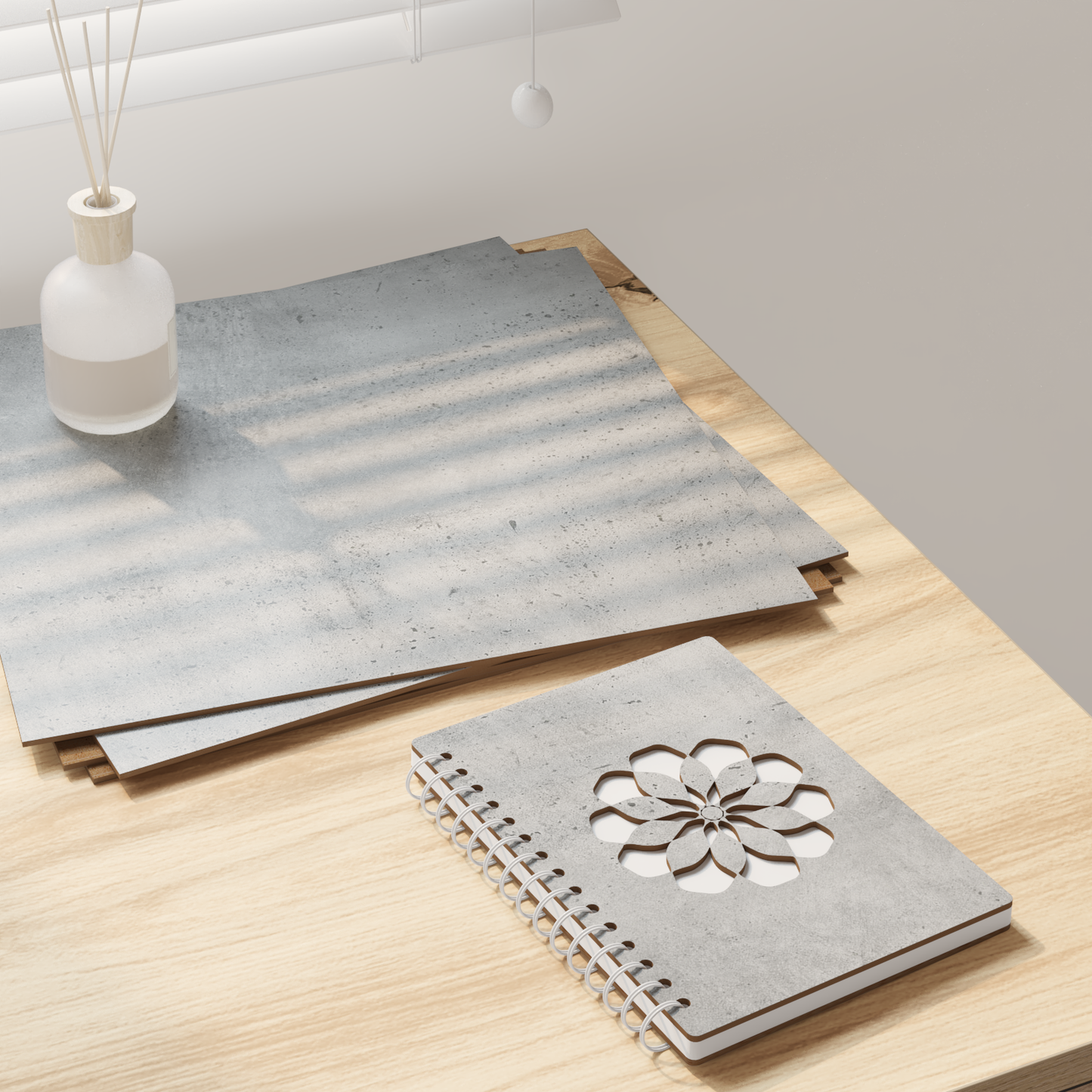 Decor Panels 12 pcs Concrete Grey 30 x 30 x 0.27 cm