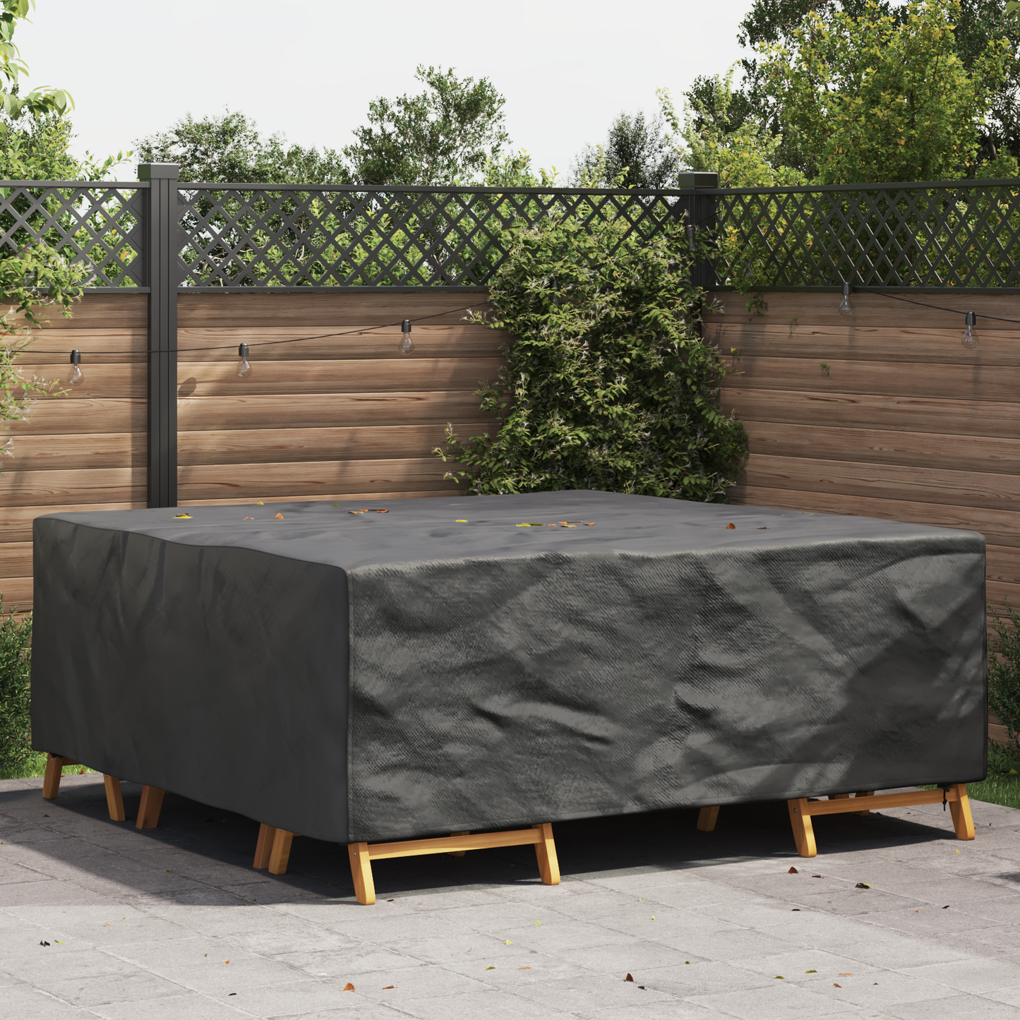 Furniture Cover Plain Black 210 x 200 x 70 cm 210D