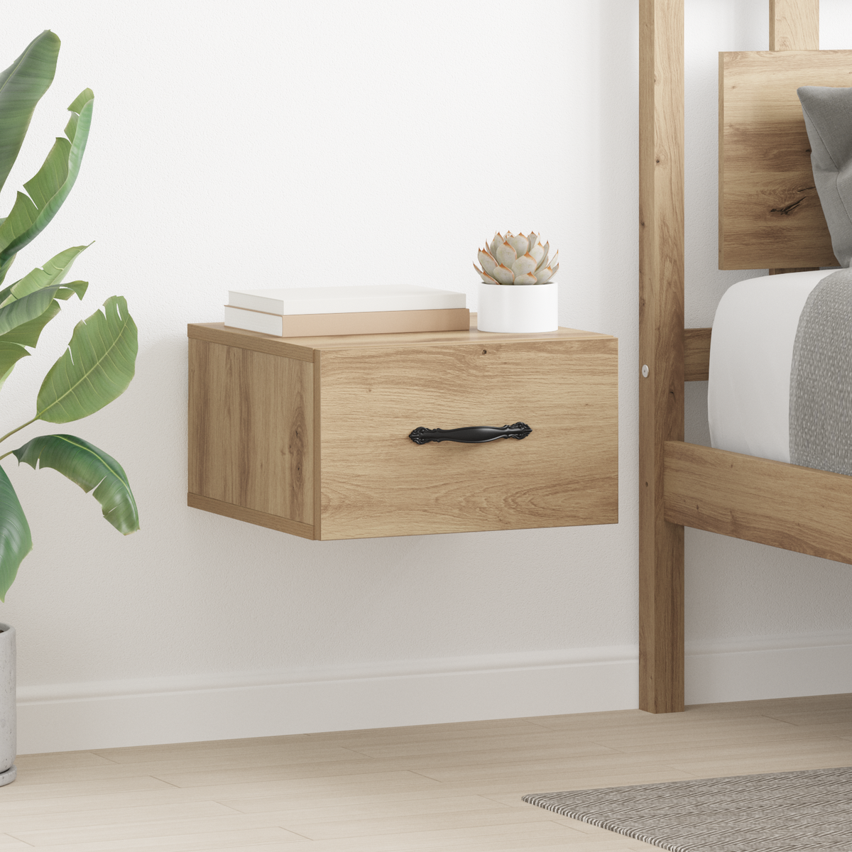 Bedside Cabinet Artisan oak 35 x 35 x 20 cm Engineered Wood