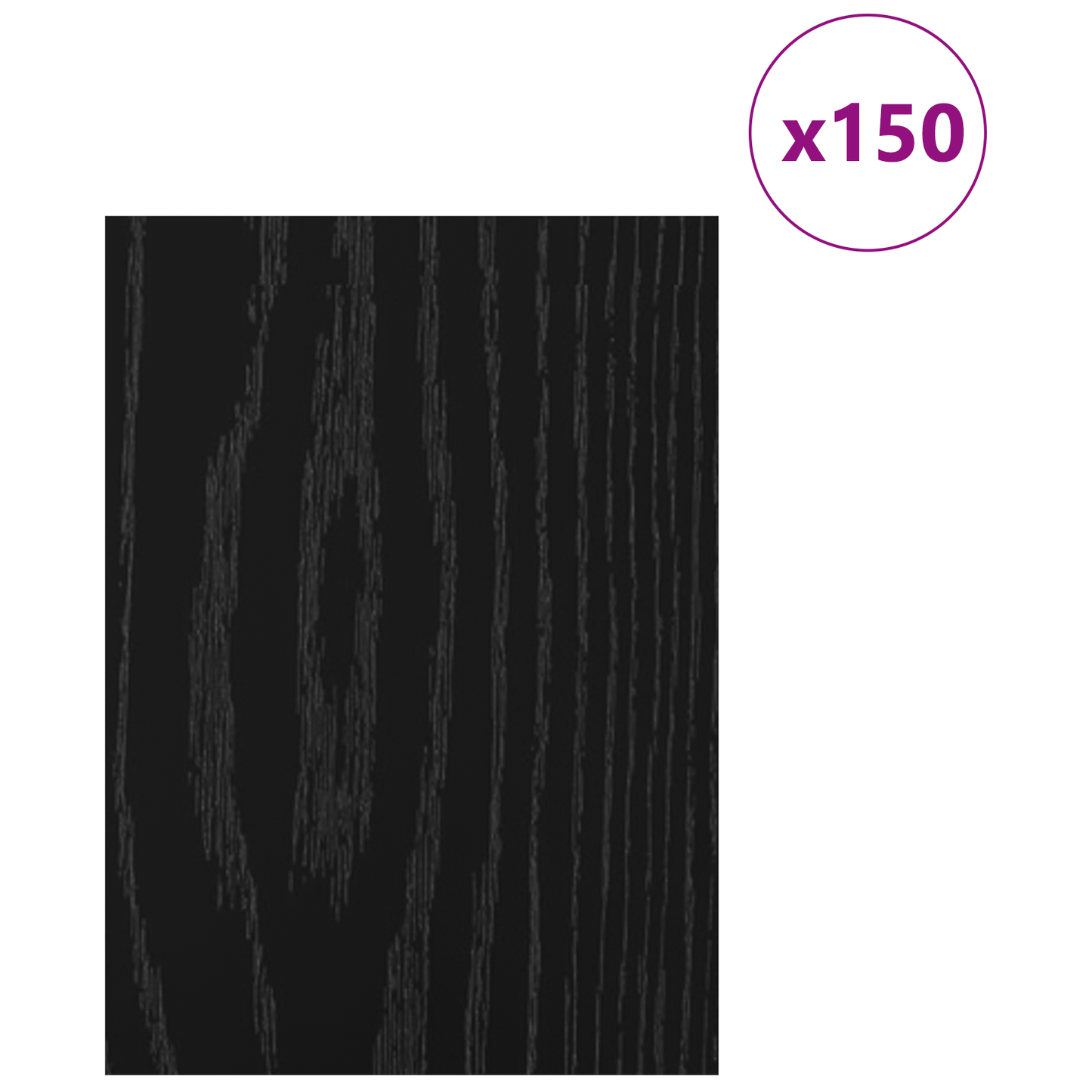 Decor Panels 150 pcs Black Oak 21 x 30 x 0.27 cm
