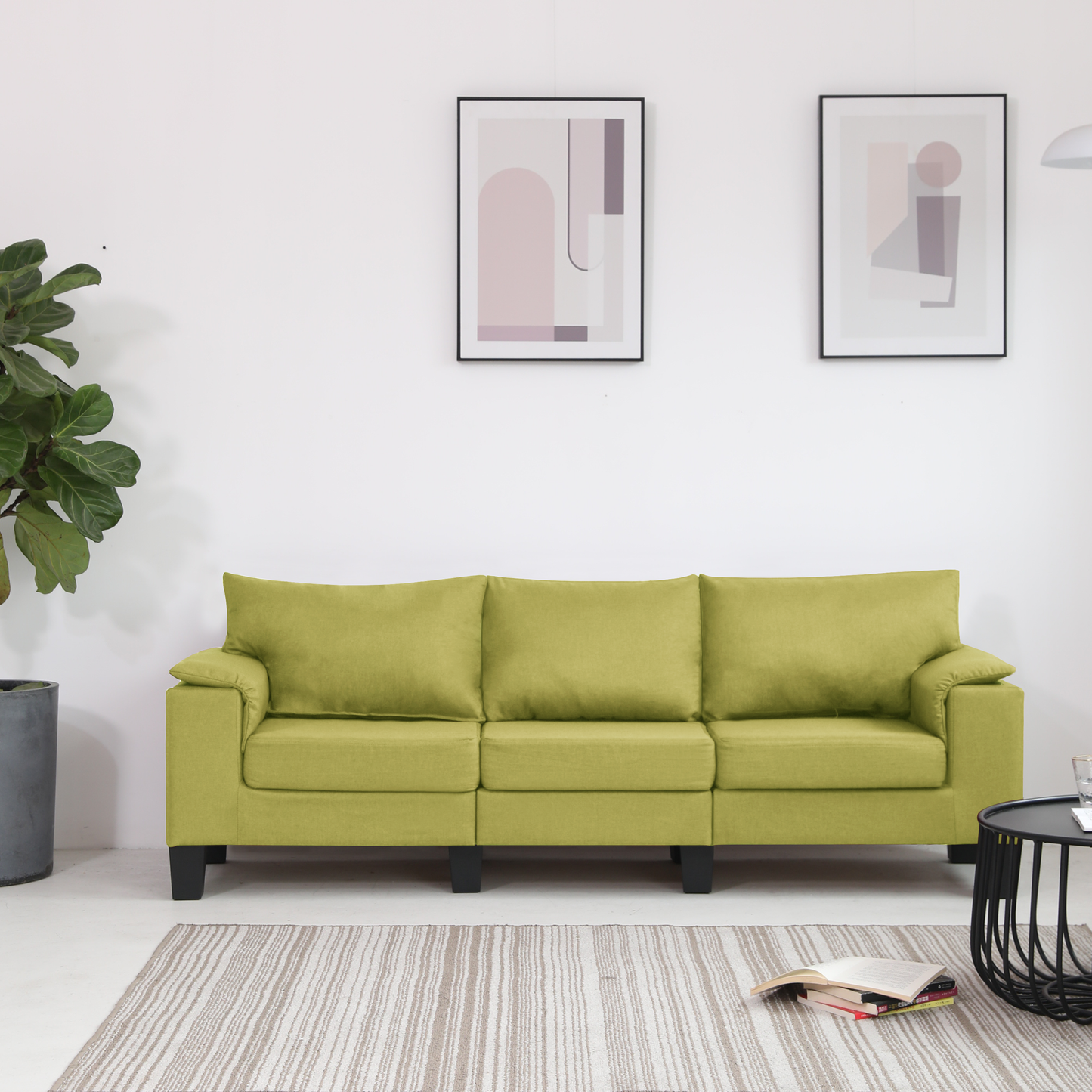 Sofa Green Fabric