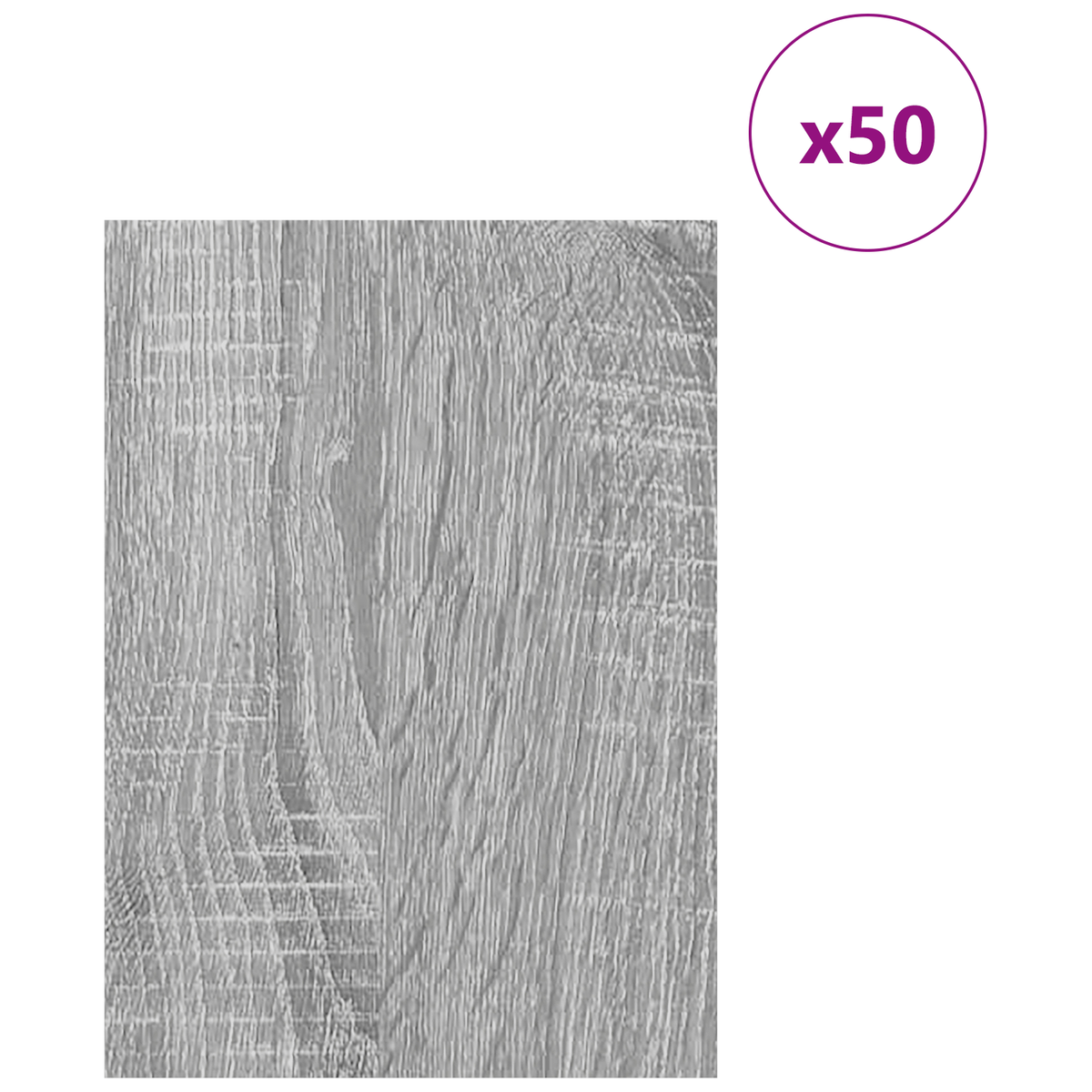 Decor Panels 50 pcs Grey Sonoma 15 x 21 x 0.27 cm