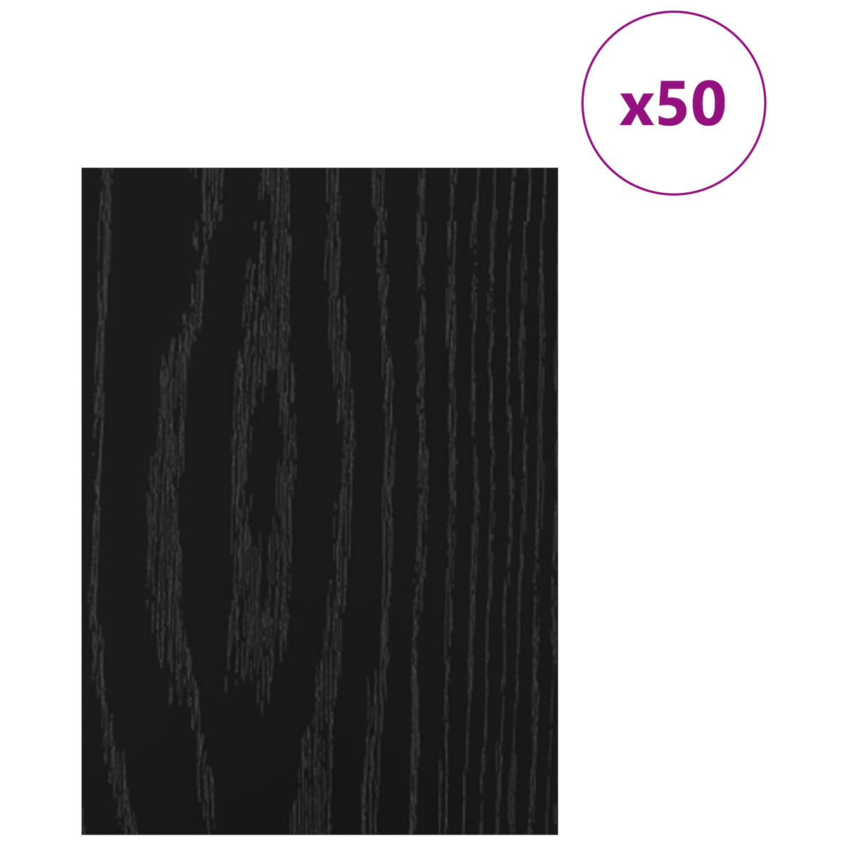 Decor Panels 50 pcs Black Oak 21 x 30 x 0.27 cm Engineered Wood