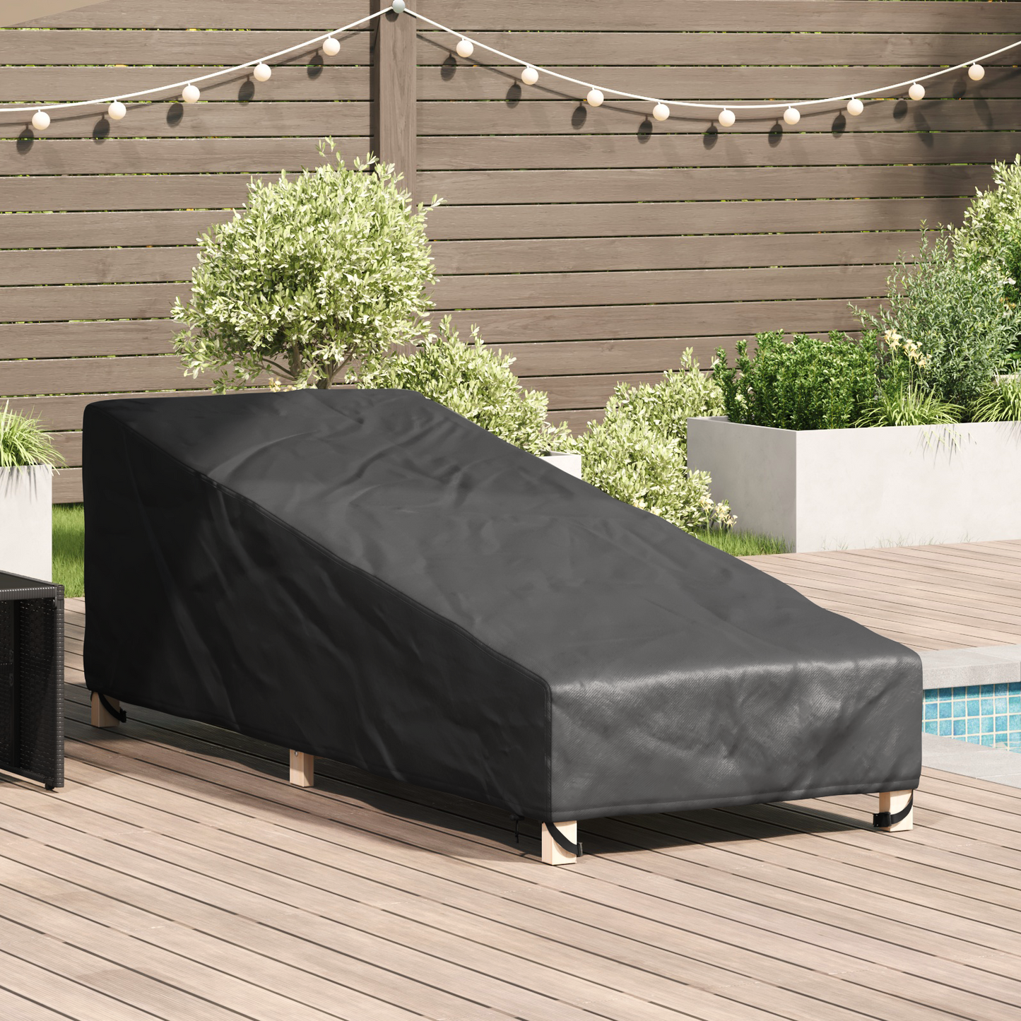 Outdoor Furniture Cover 210 x 80 x 75 cm 420D Oxford fabric