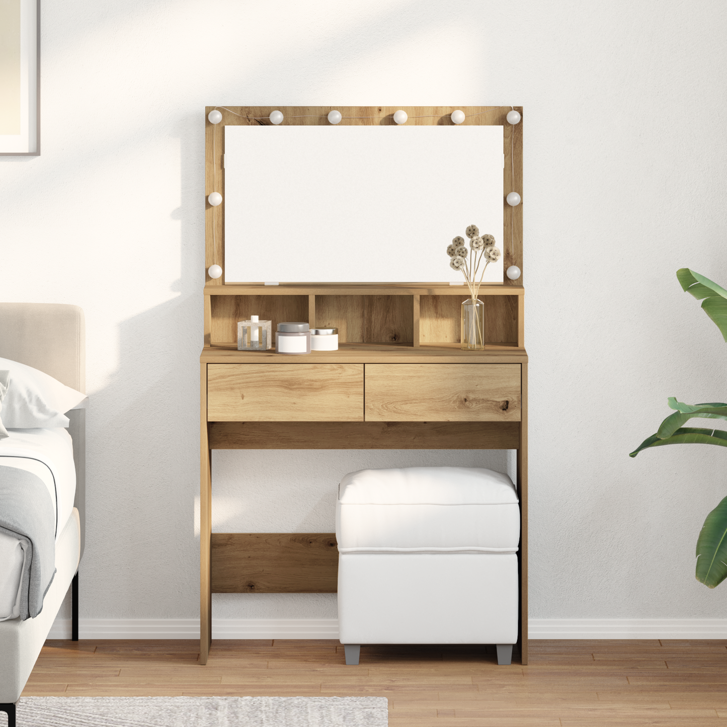 Dressing Table Artisan Oak 80 x 41 x 134.5 cm Engineered Wood