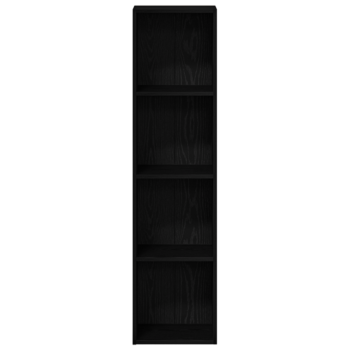 Bookcase Black Oak 36x30x143 cm Engineered Wood